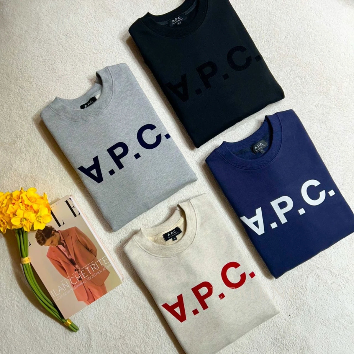 아페쎄 스탠다드 그랜드 VPC 맨투맨 COHBN 디테일 이미지