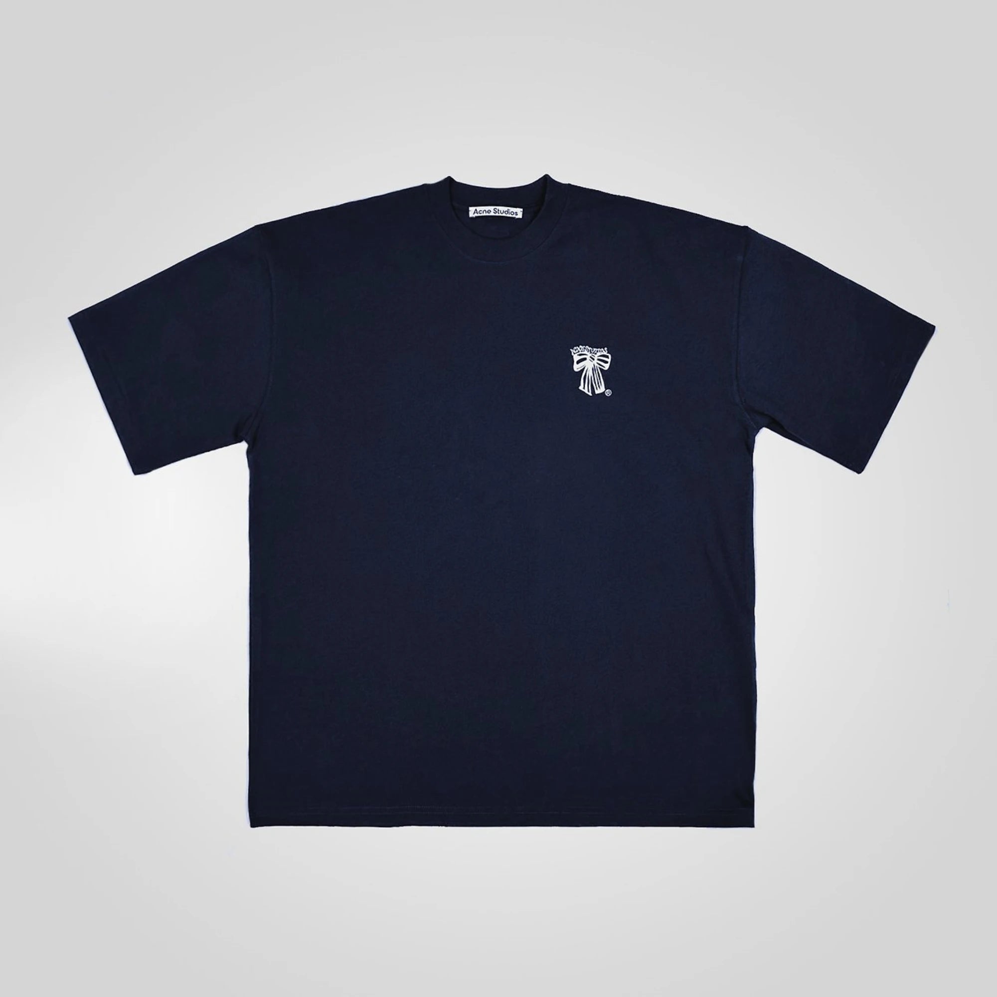 아크네 스튜디오 보우 로고 반팔 티셔츠 디테일 이미지