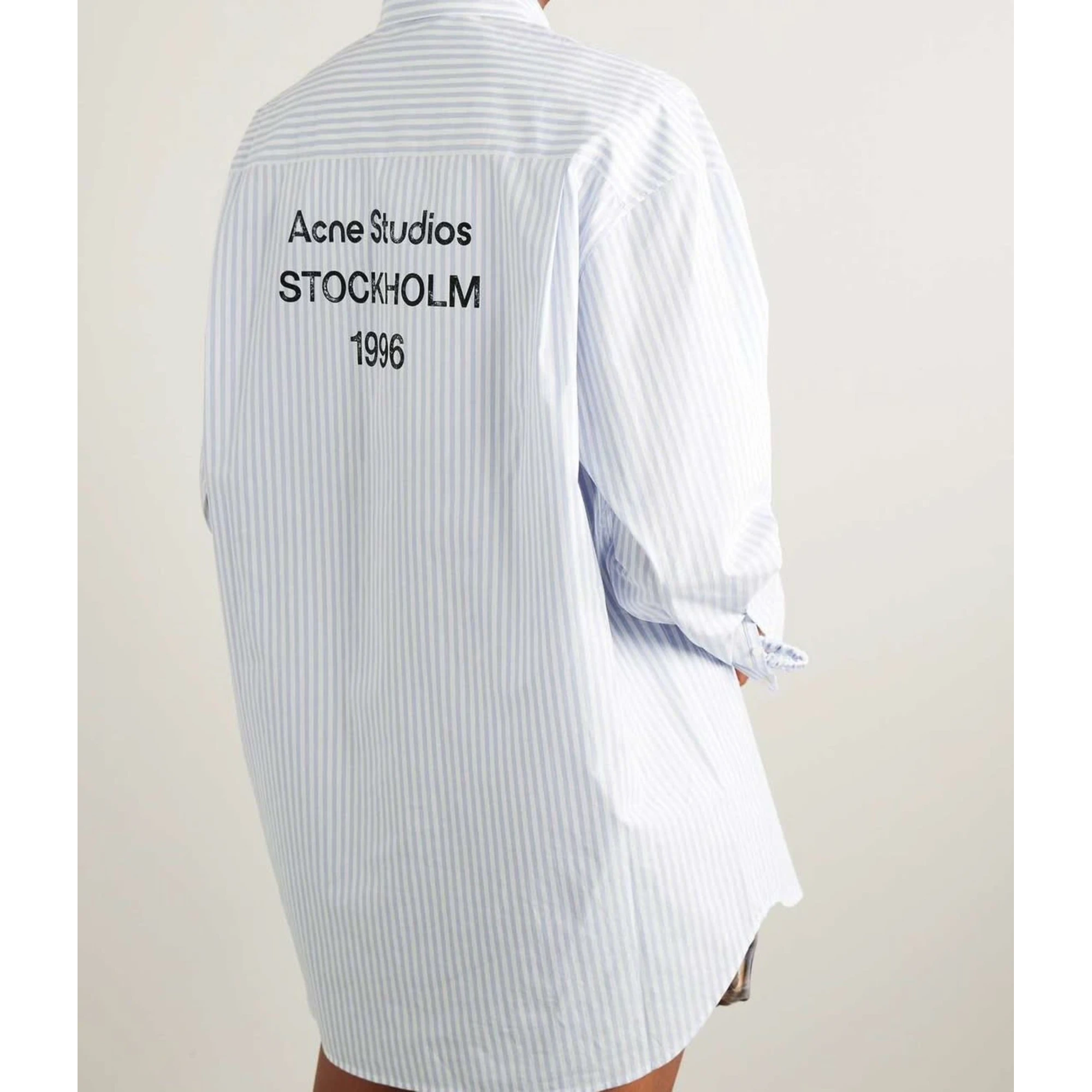 아크네 스튜디오 버튼 업 스프라이트 셔츠 착용 이미지
