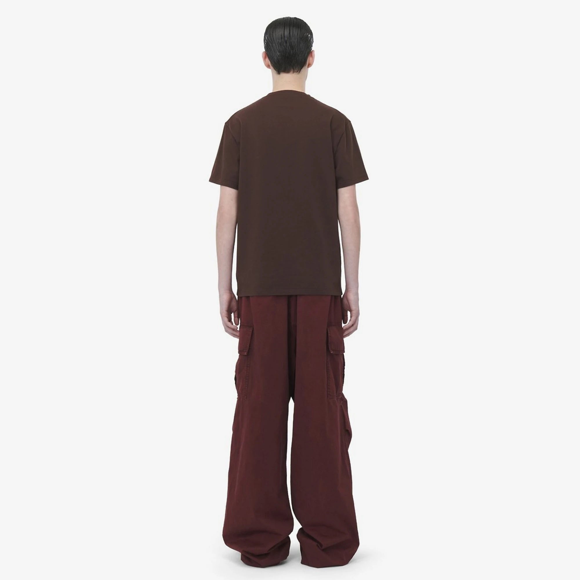 알렉산더 맥퀸 바로크 회화 프린트 반팔 티셔츠 착용 이미지