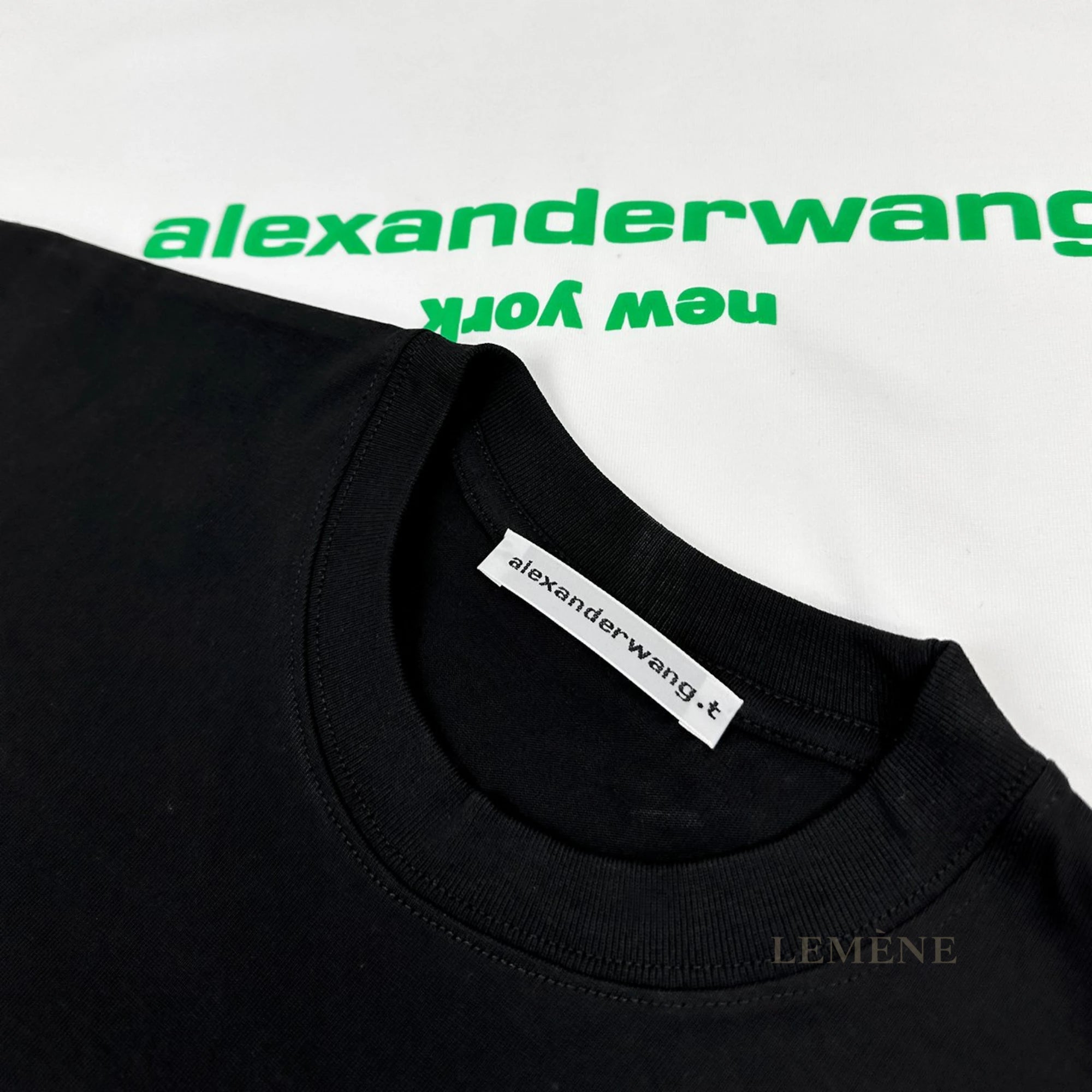 알렉산더 왕 뉴욕 그래픽 로고 반팔 티셔츠 디테일 이미지