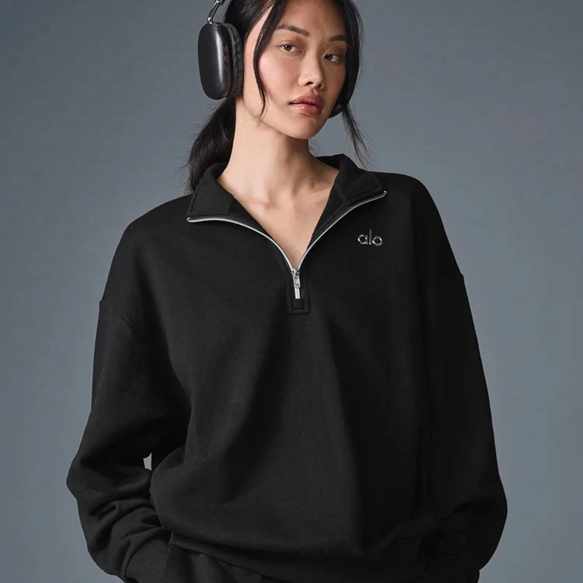 알로 어콜레이드 하프 집업 맨투맨 U3040RG 착용 이미지