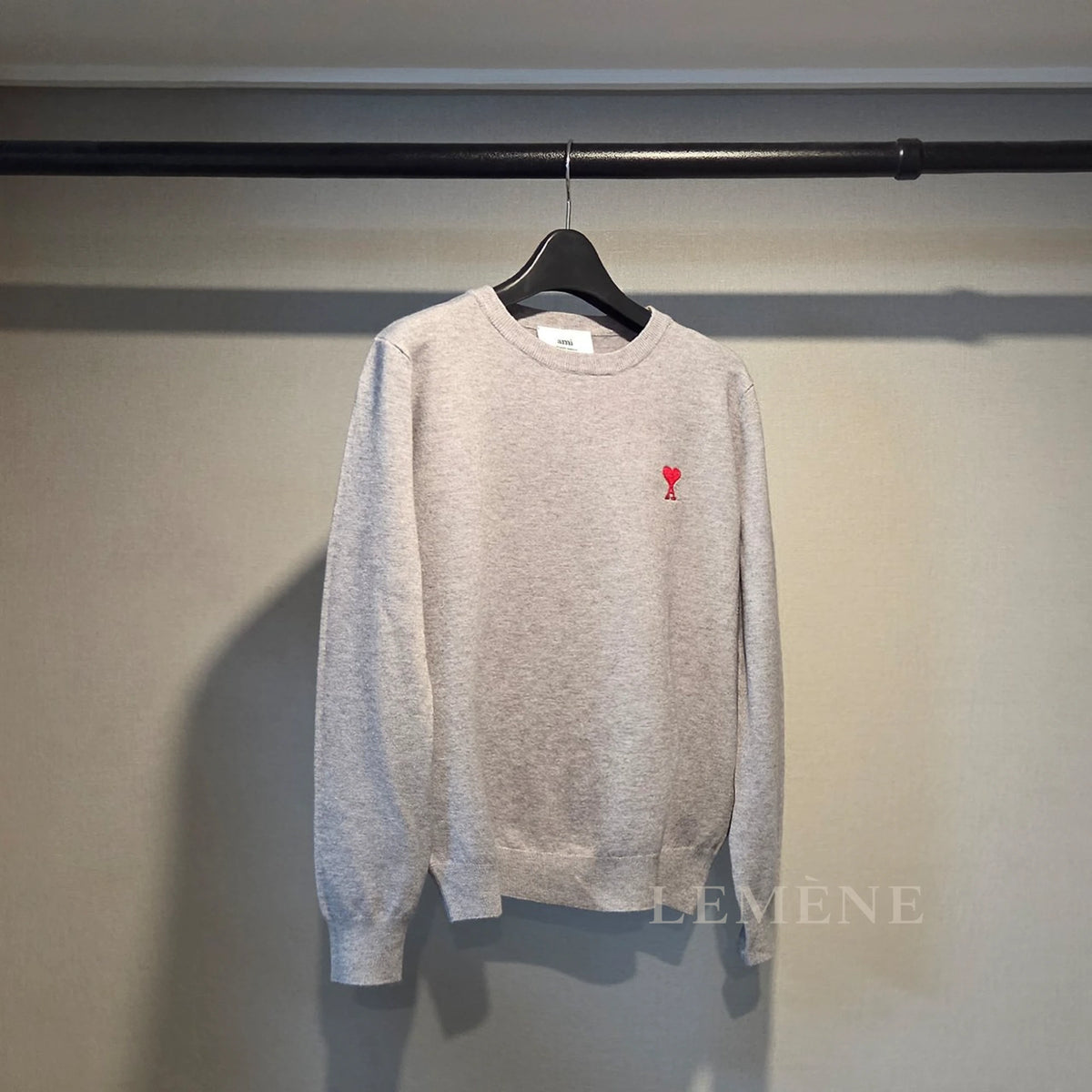 아미 하트 로고 긴팔 니트 A21HK001 디테일 이미지