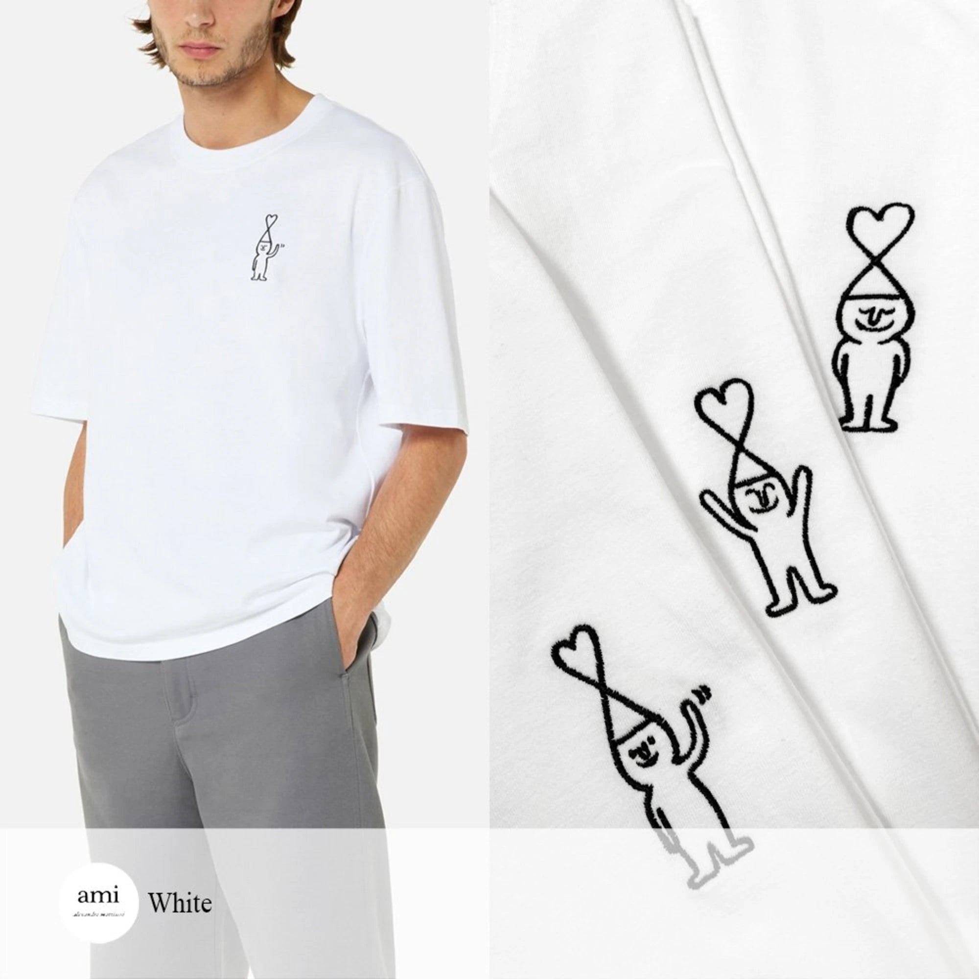 아미 X 장 줄리앙 반팔 티셔츠