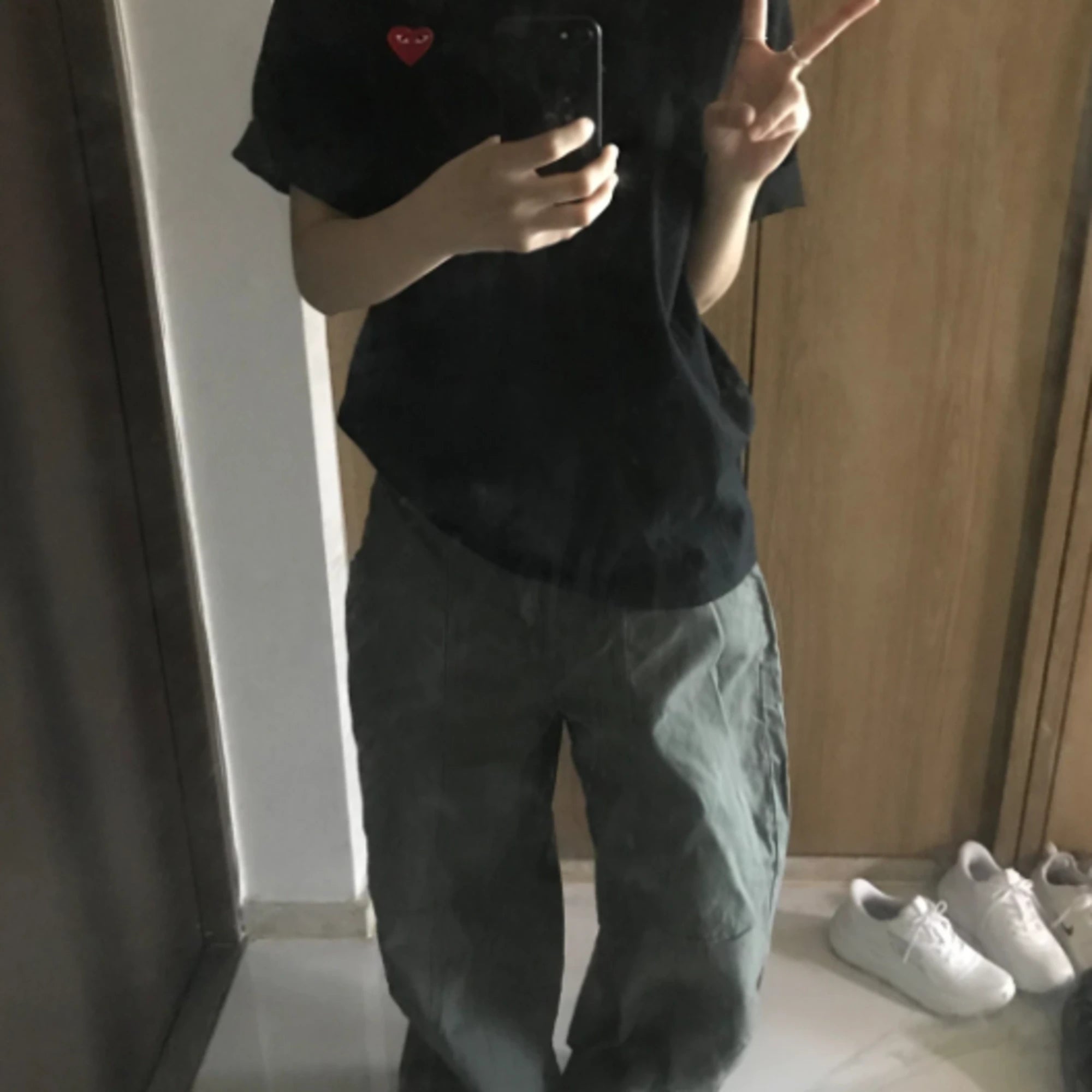 꼼데가르송 와펜 반팔 티셔츠 착용 이미지