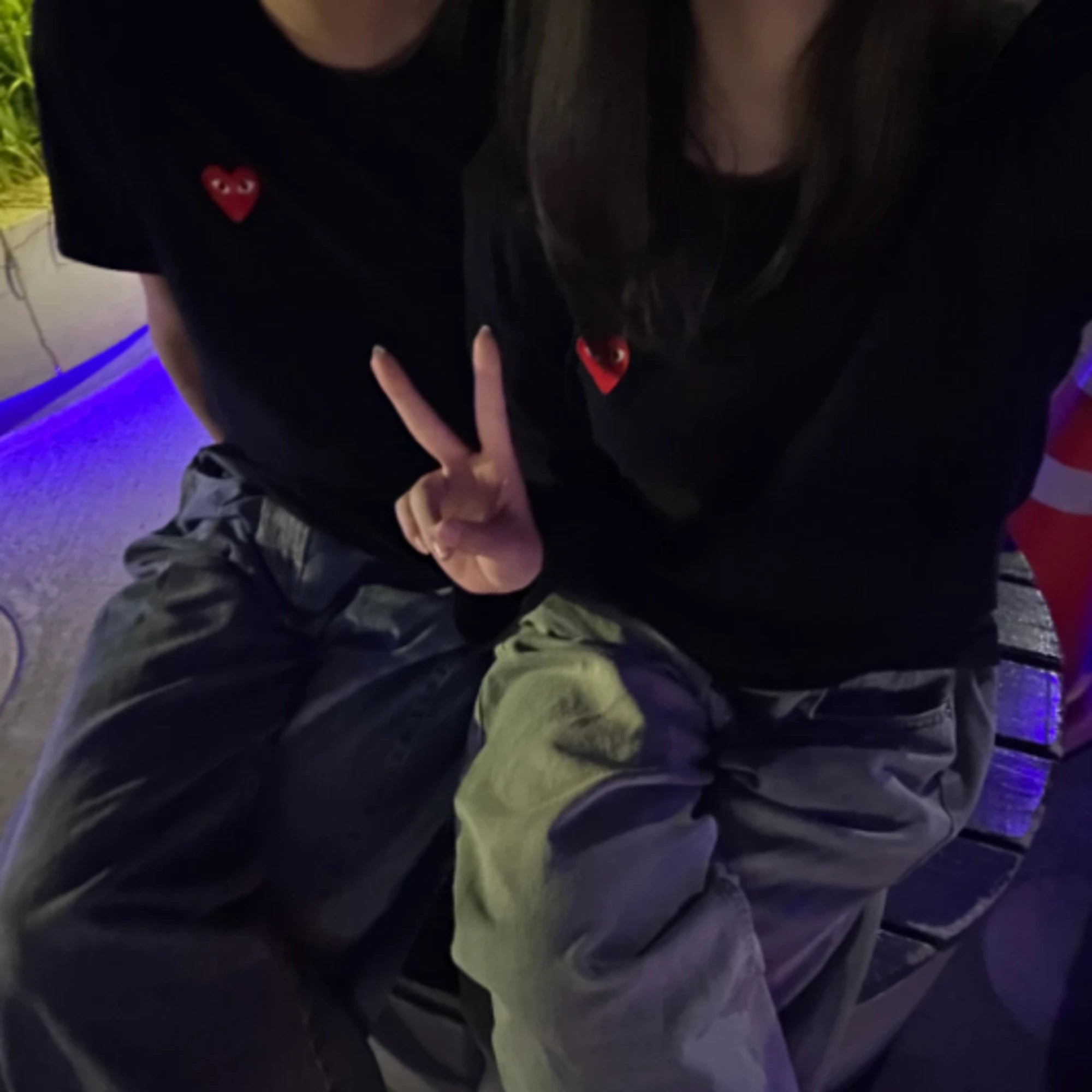 꼼데가르송 와펜 반팔 티셔츠 착용 이미지