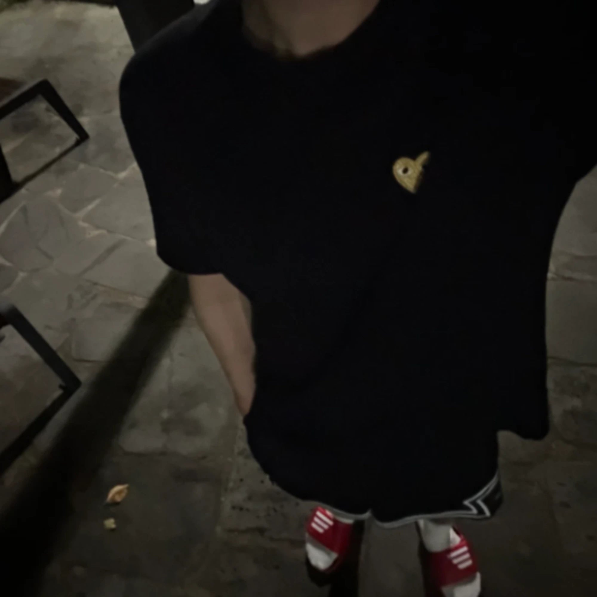 꼼데가르송 와펜 반팔 티셔츠 착용 이미지
