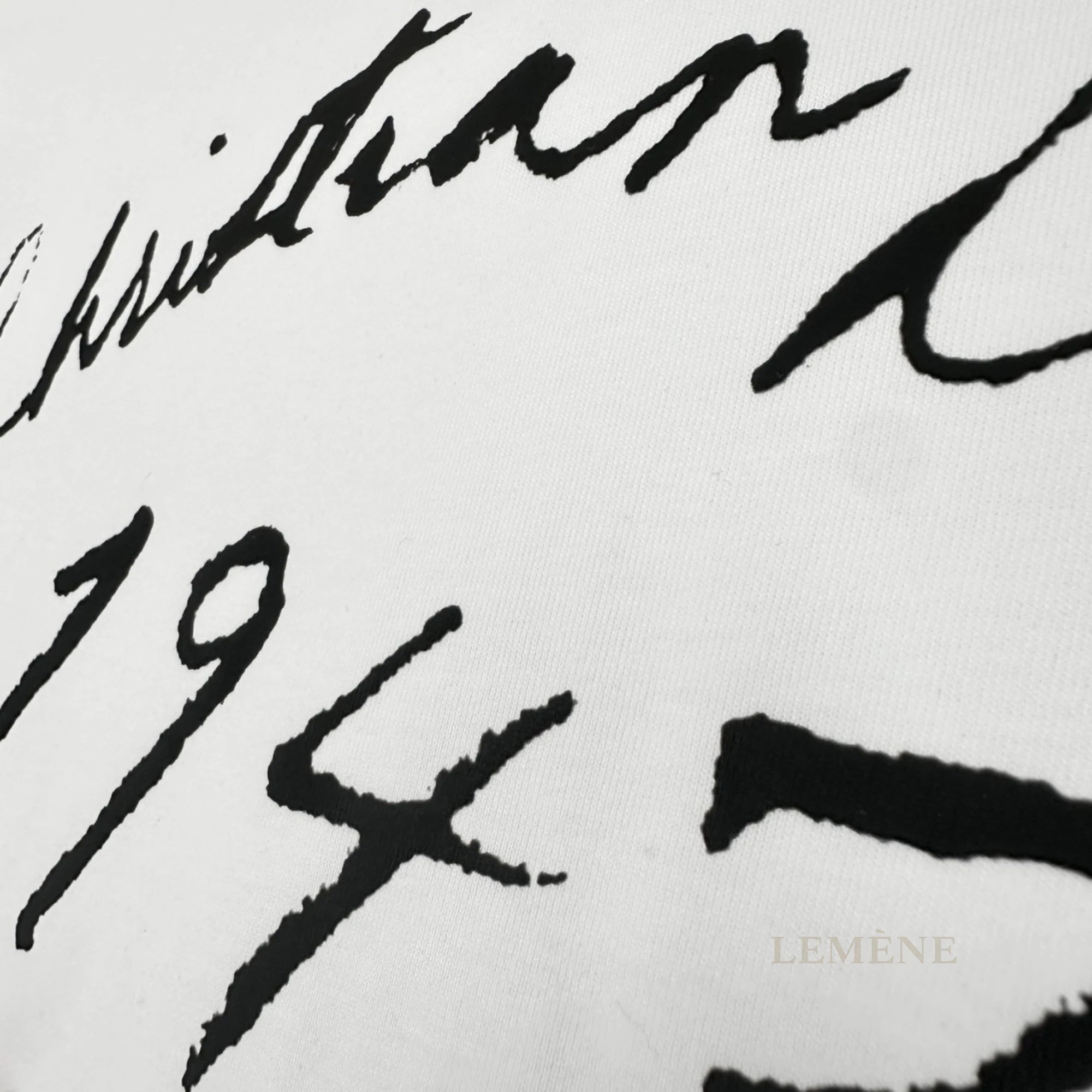디올 핸드라이팅 1947 반팔 티셔츠 디테일 이미지