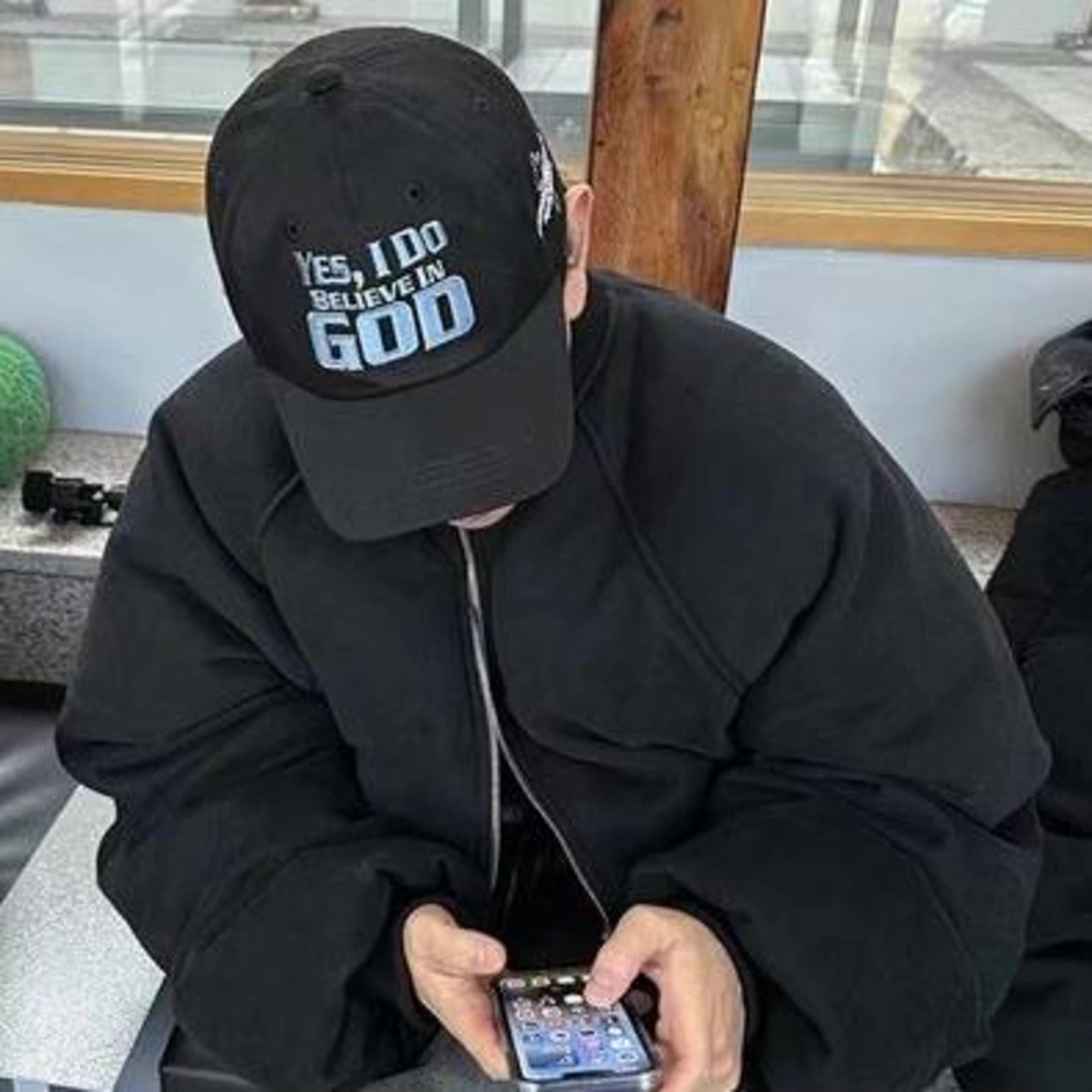 앙팡 리쉬 데프리메 자수 레터링 볼캡