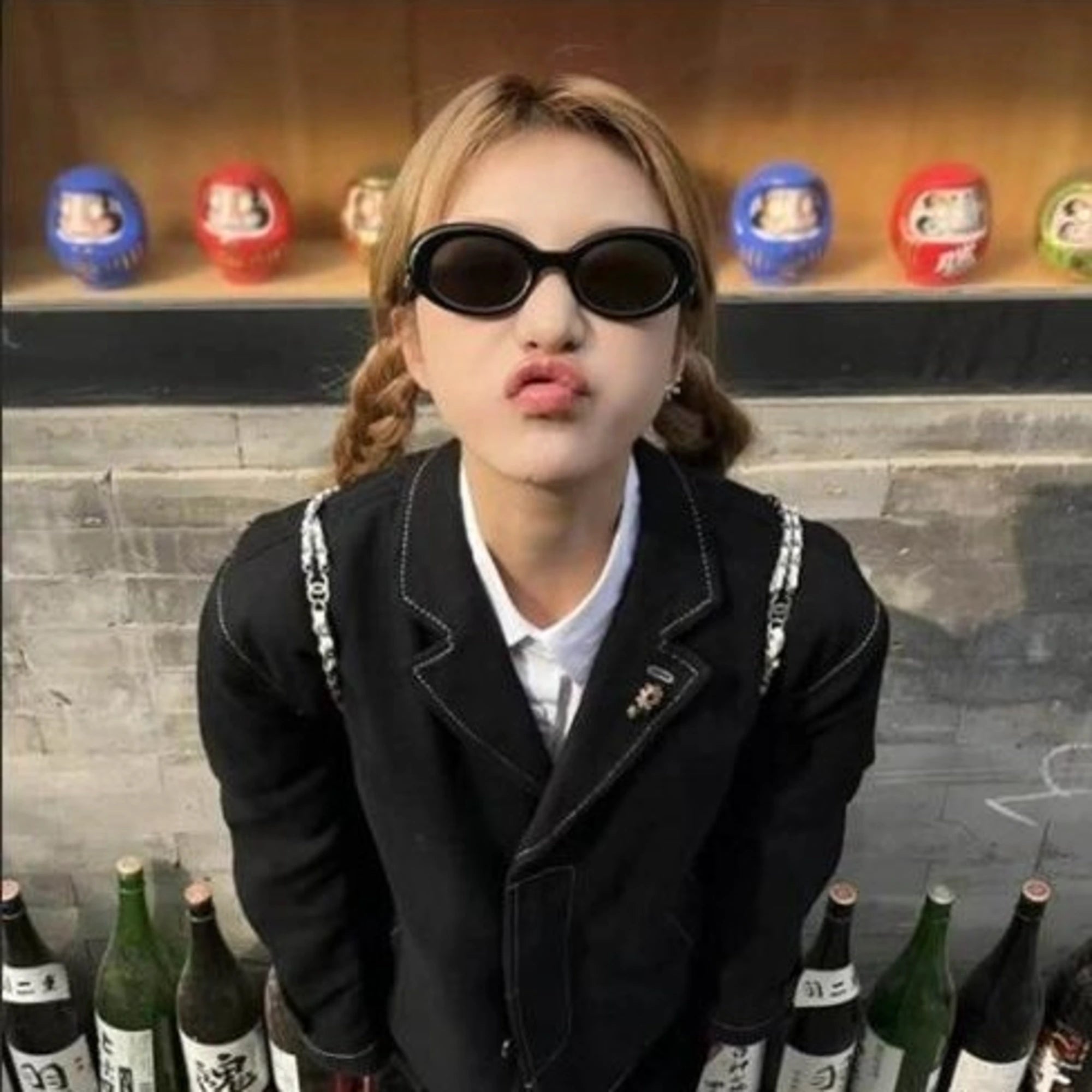 젠틀몬스터 이브01 선글라스 착용 이미지