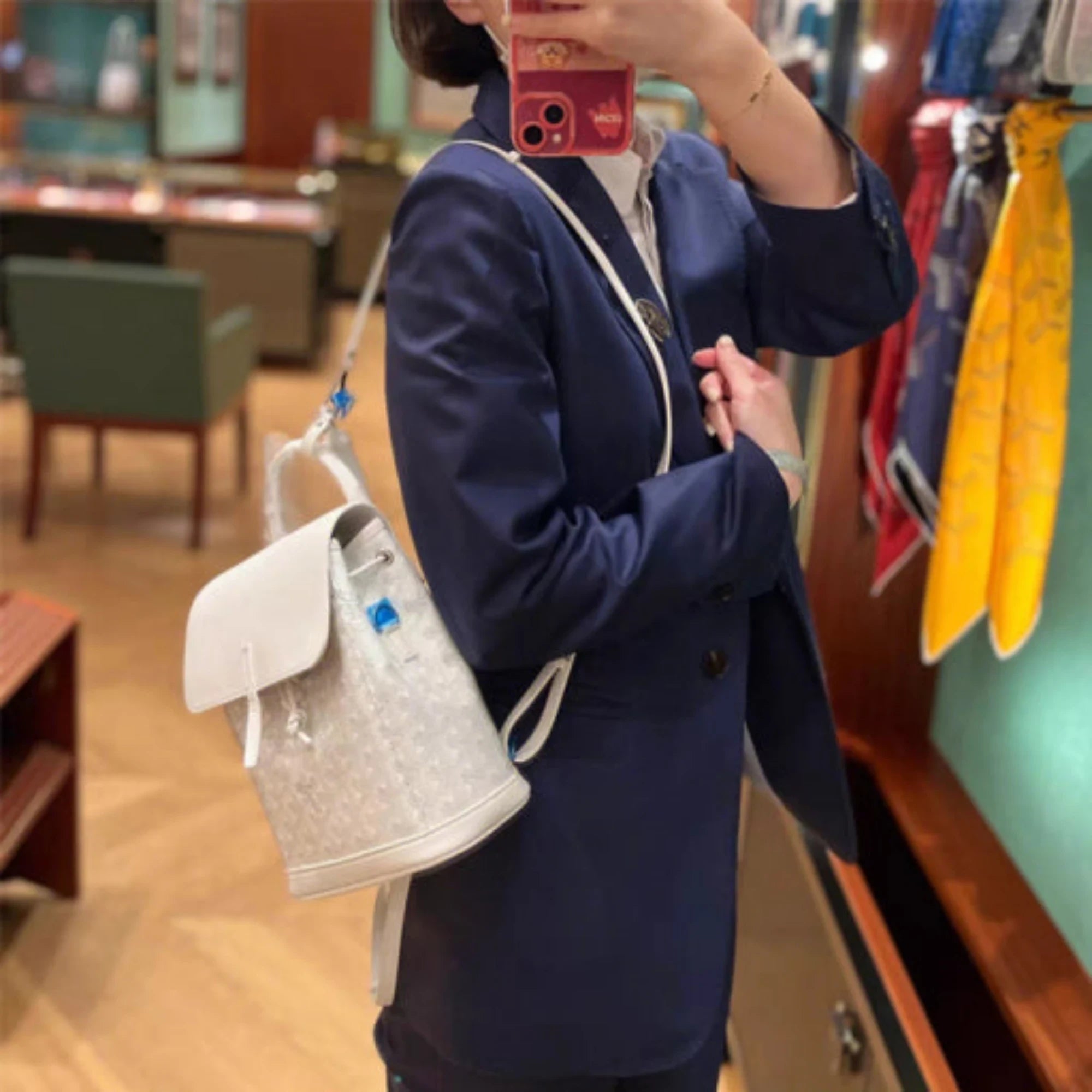 고야드 알팡 미니 백팩 착용 이미지