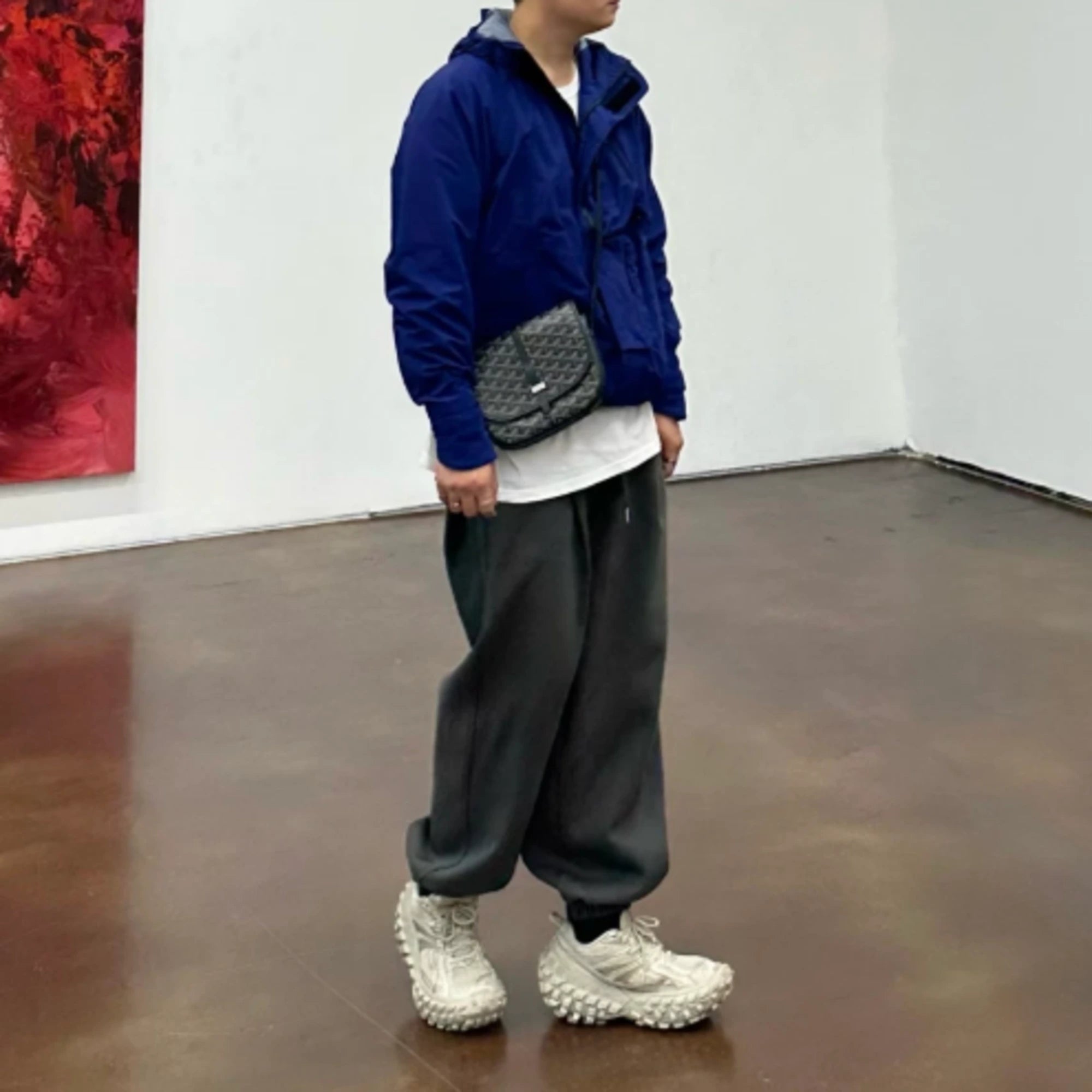 고야드 벨베데르 PM 백 착용 이미지