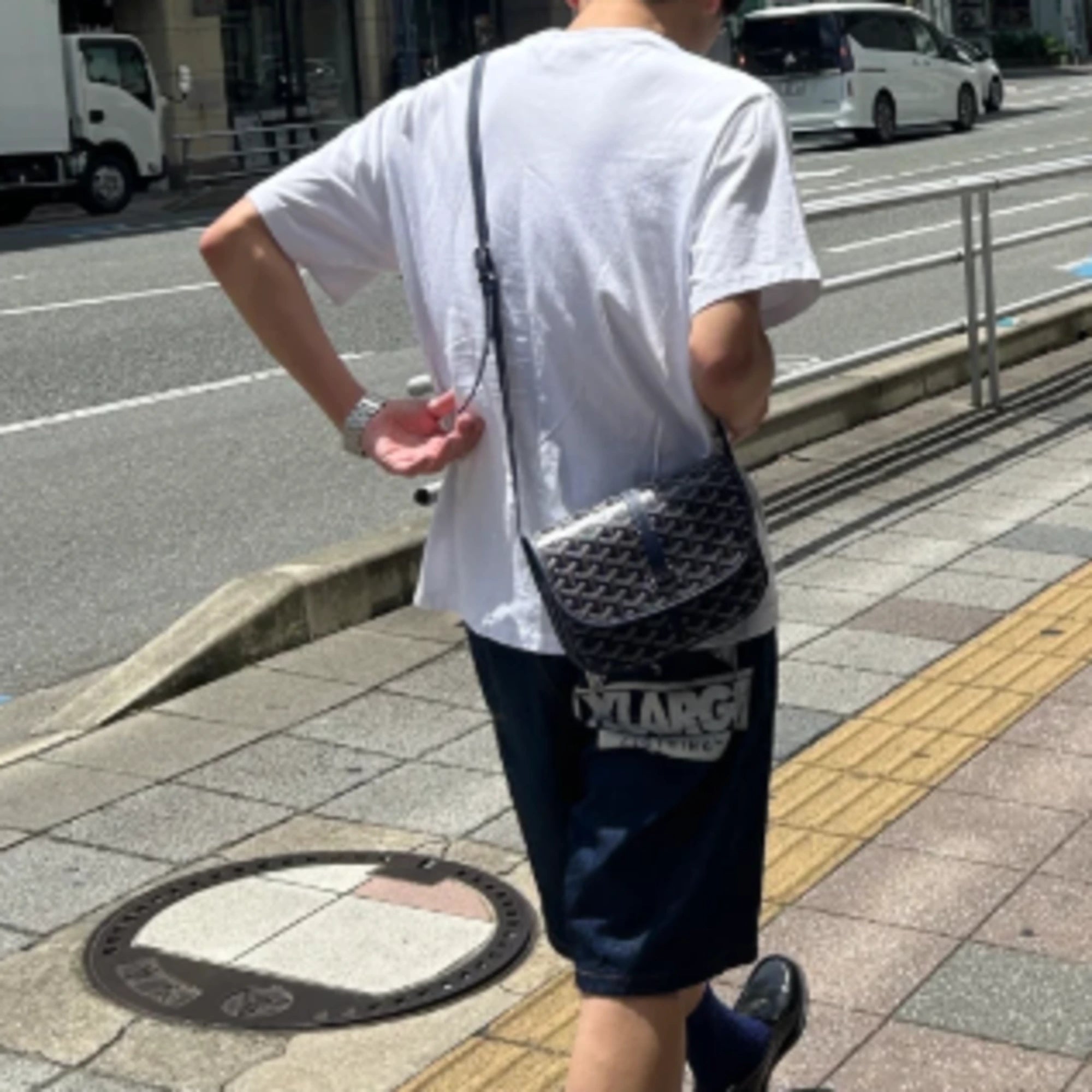 고야드 벨베데르 PM 백 착용 이미지