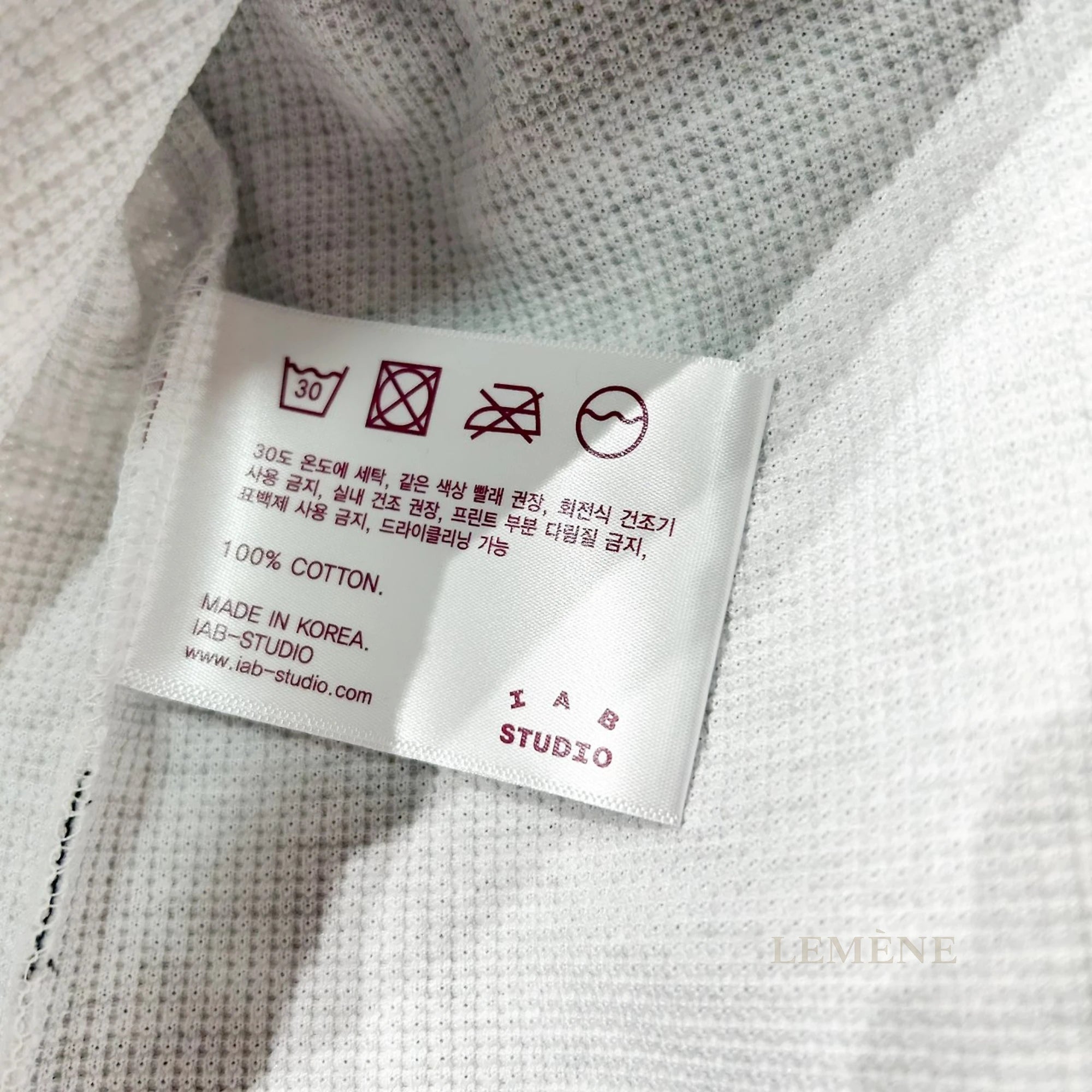 아이앱 스튜디오 와플 긴팔 티셔츠 디테일 이미지