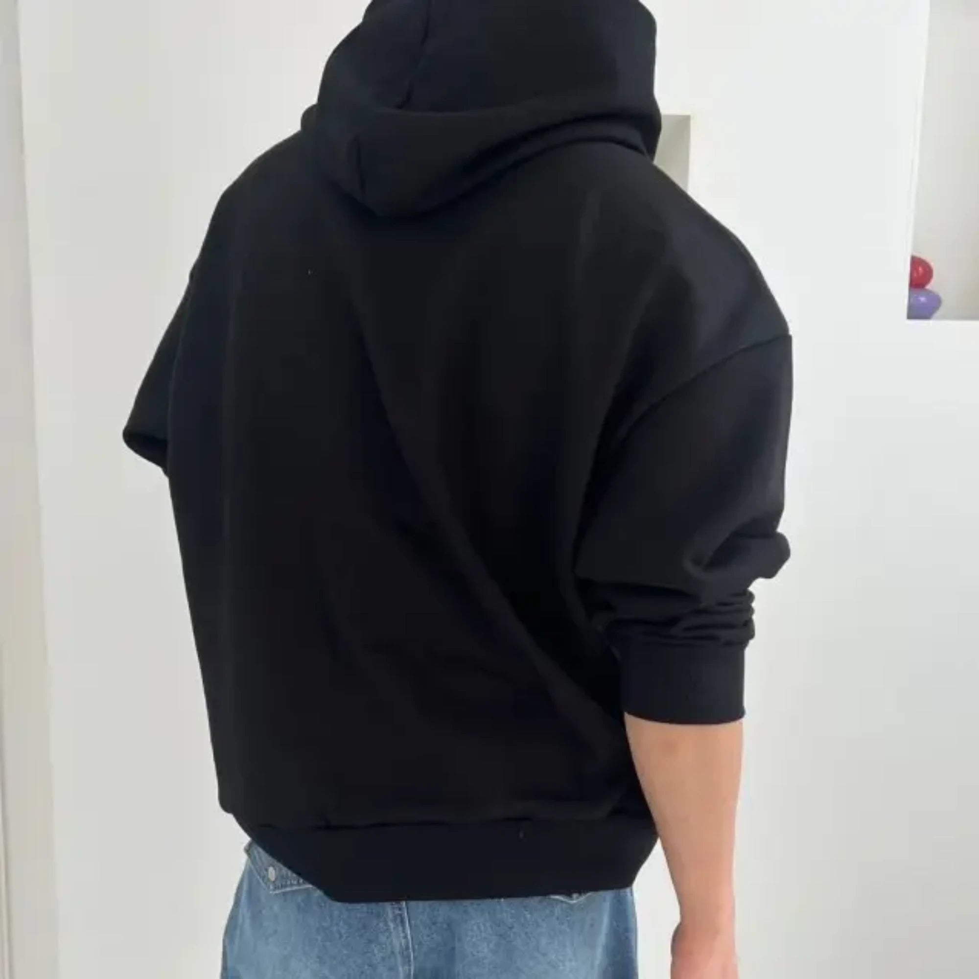 메종 마르지엘라 업사이드 다운 후드 착용 이미지