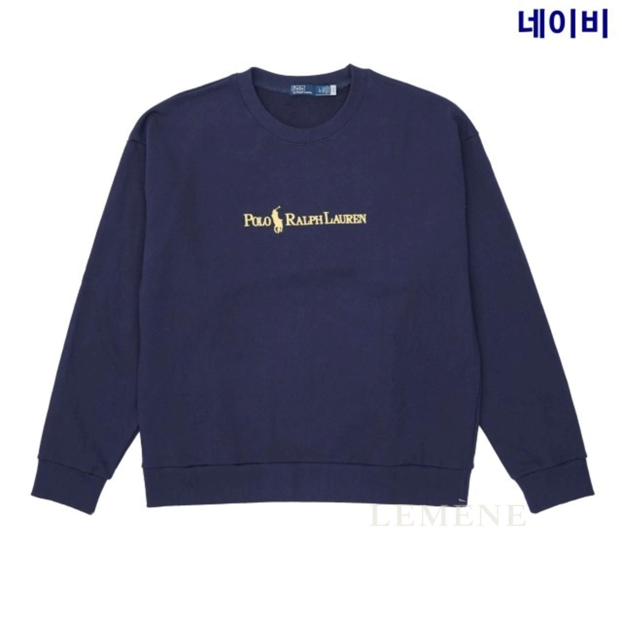 폴로 랄프로렌 포 크림 로고 맨투맨 디테일 이미지