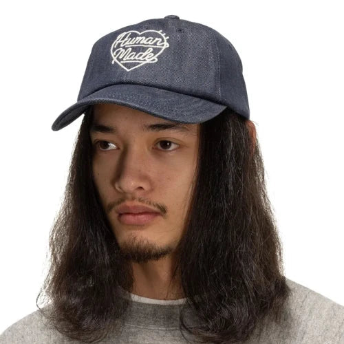 휴먼메이드 하트로고 6 패널 데님 볼캡 상품 이미지