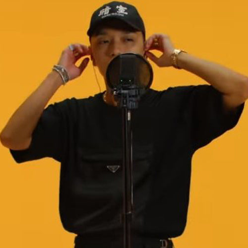 프라다 블랙 개버딘 포켓 반팔 티셔츠 상품 이미지
