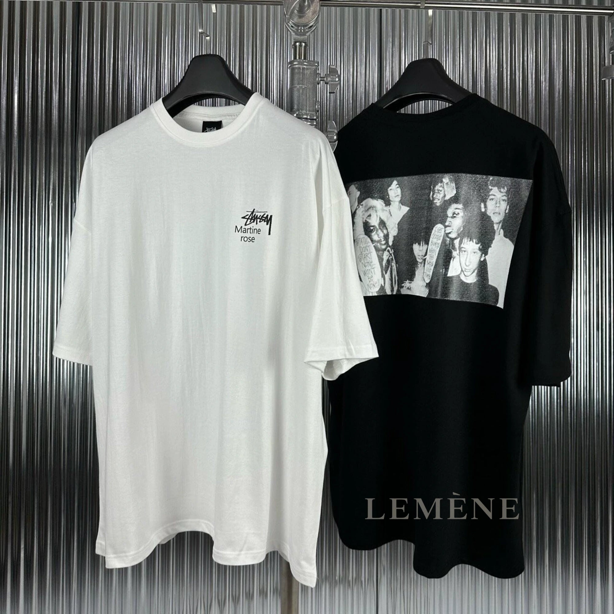 스투시 X 마틴 로즈 콜라주 반팔 티셔츠 디테일 이미지