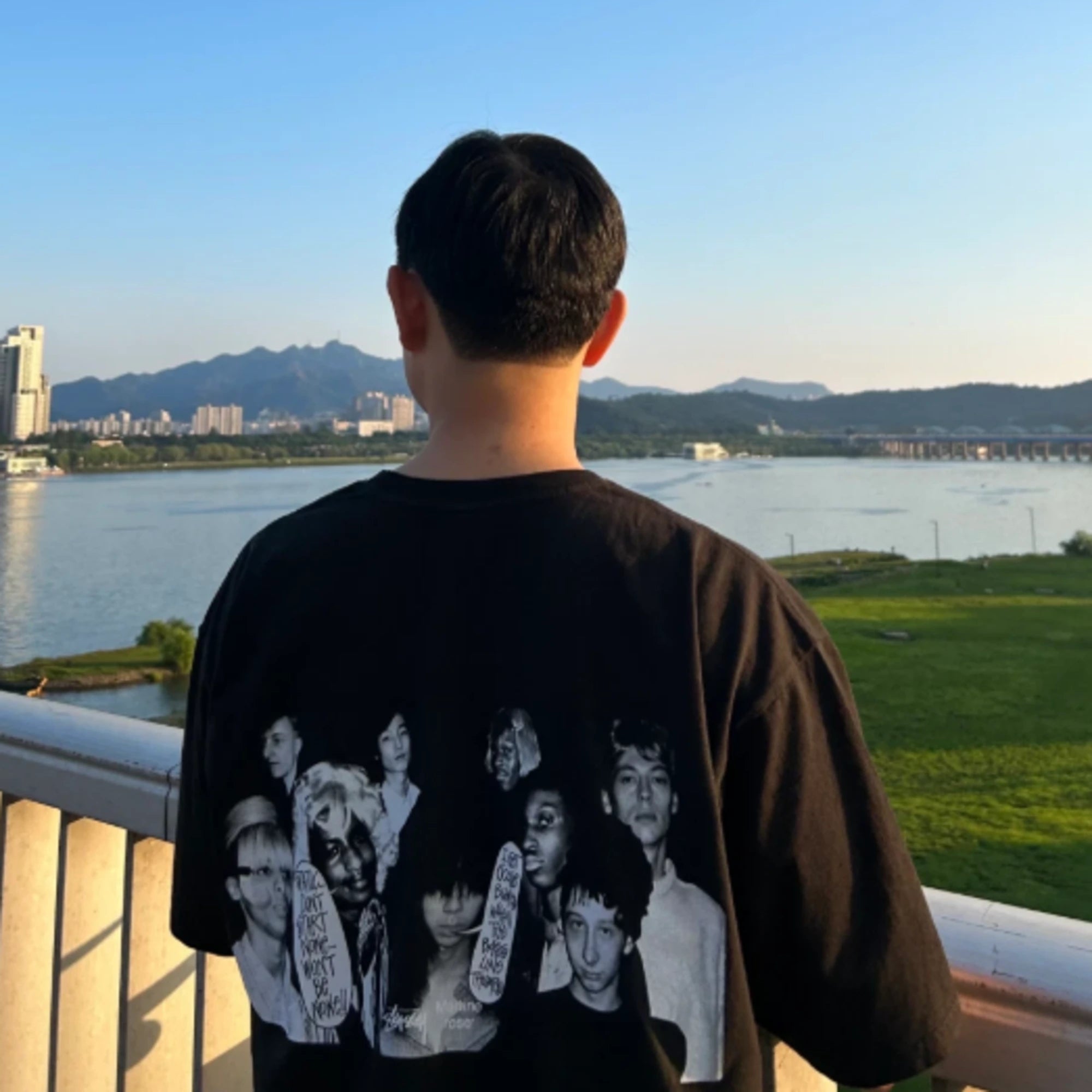 스투시 X 마틴 로즈 콜라주 반팔 티셔츠