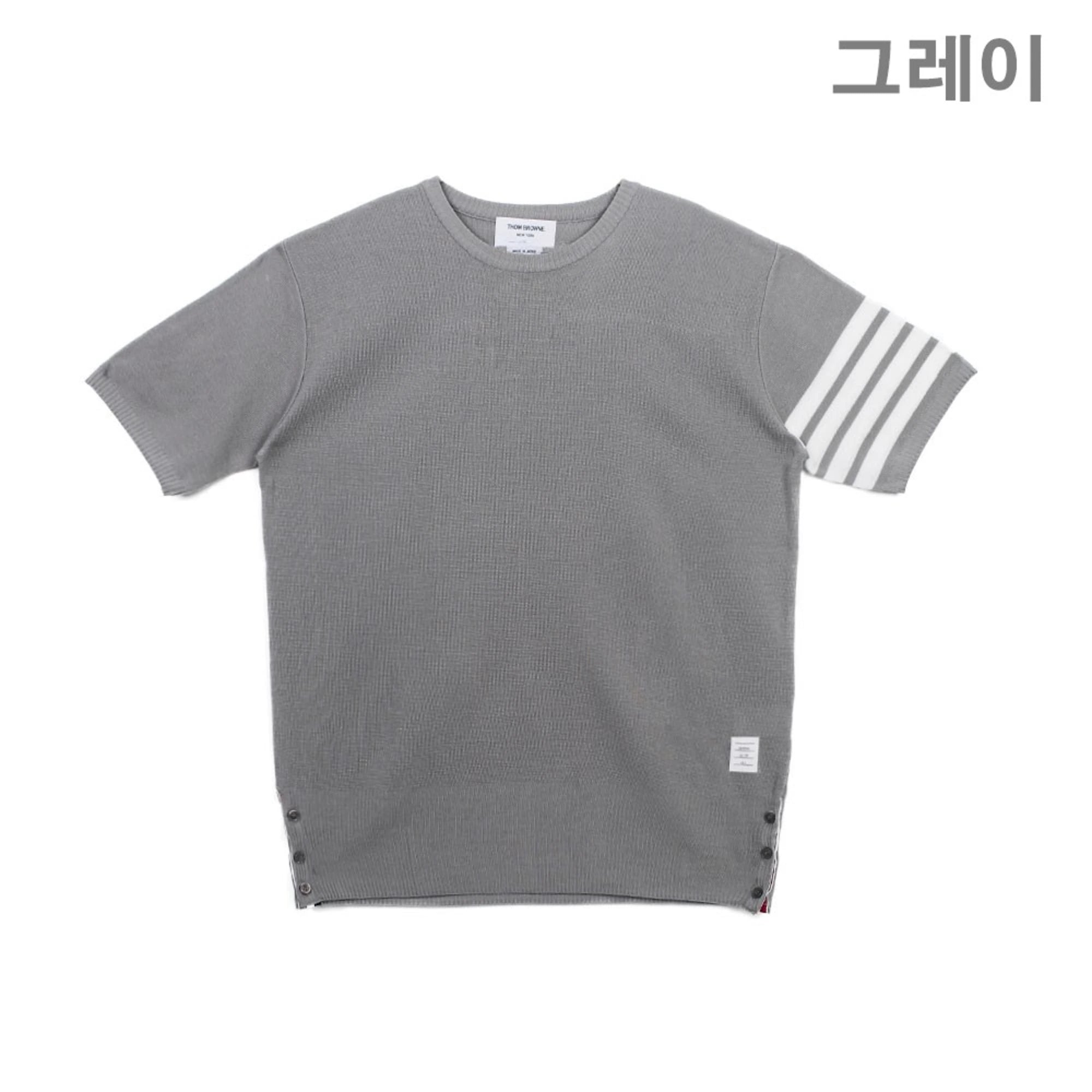 톰 브라운 스프라이프 오버핏 반팔 니트 상품 이미지