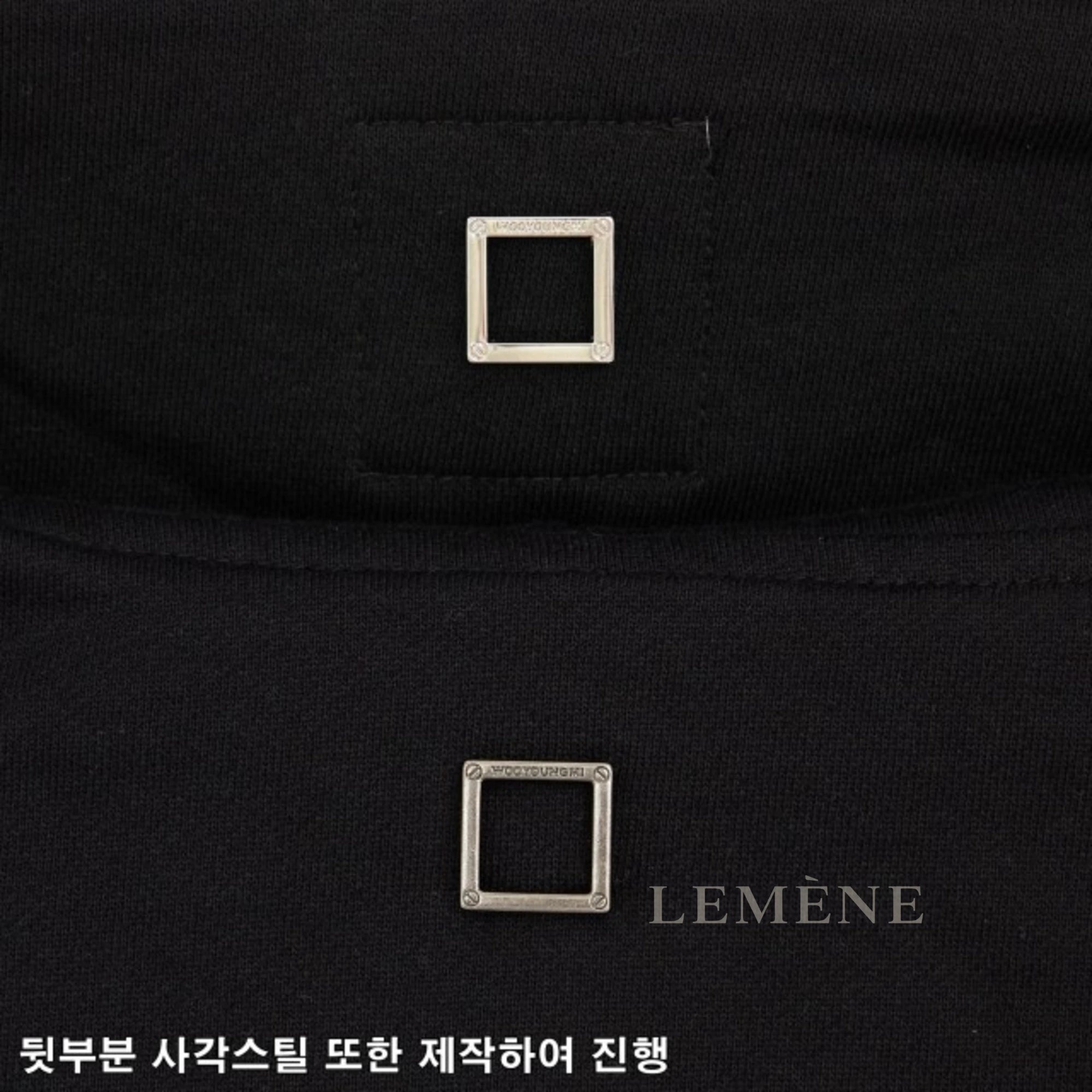 우영미 3D 코랄 백로고 맨투맨 디테일 이미지