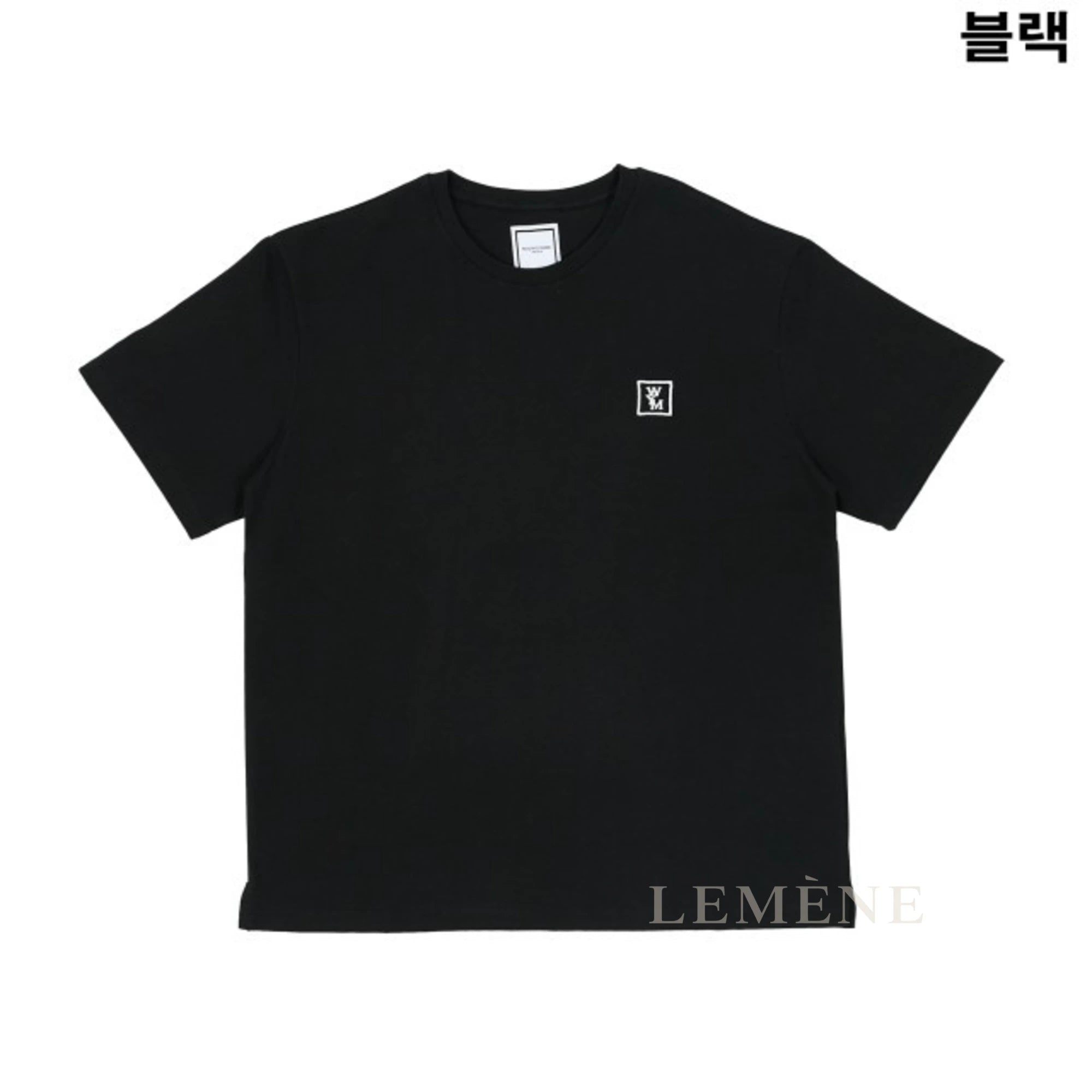 우영미 백로고 반팔 티셔츠 디테일 이미지