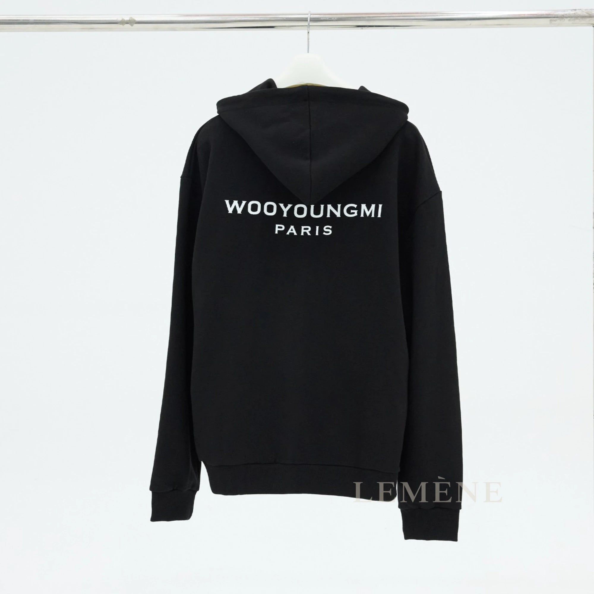 우영미 백로고 후드 집업 디테일 이미지
