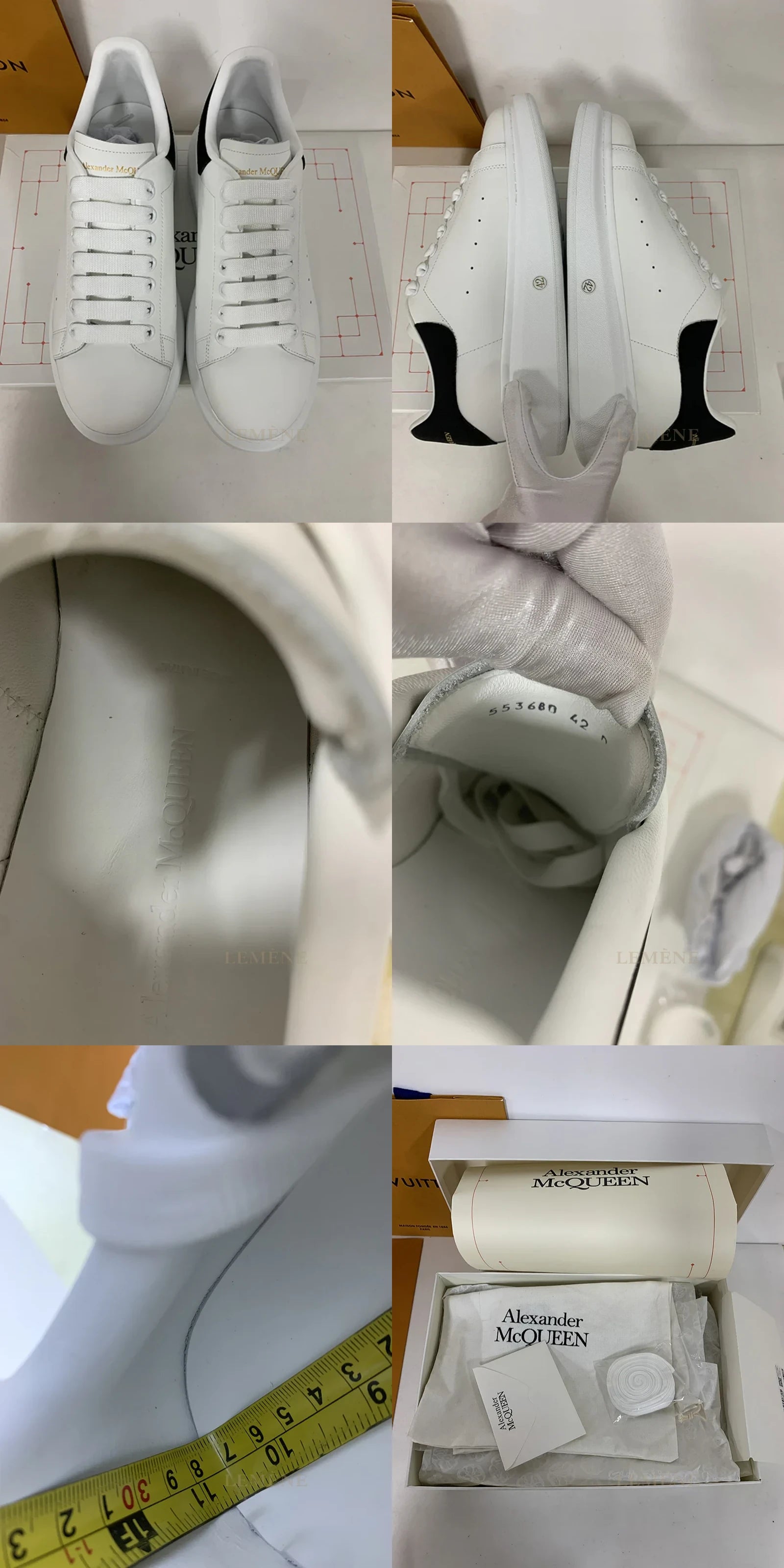 알렉산더 맥퀸 오버솔 스니커즈 블랙탭