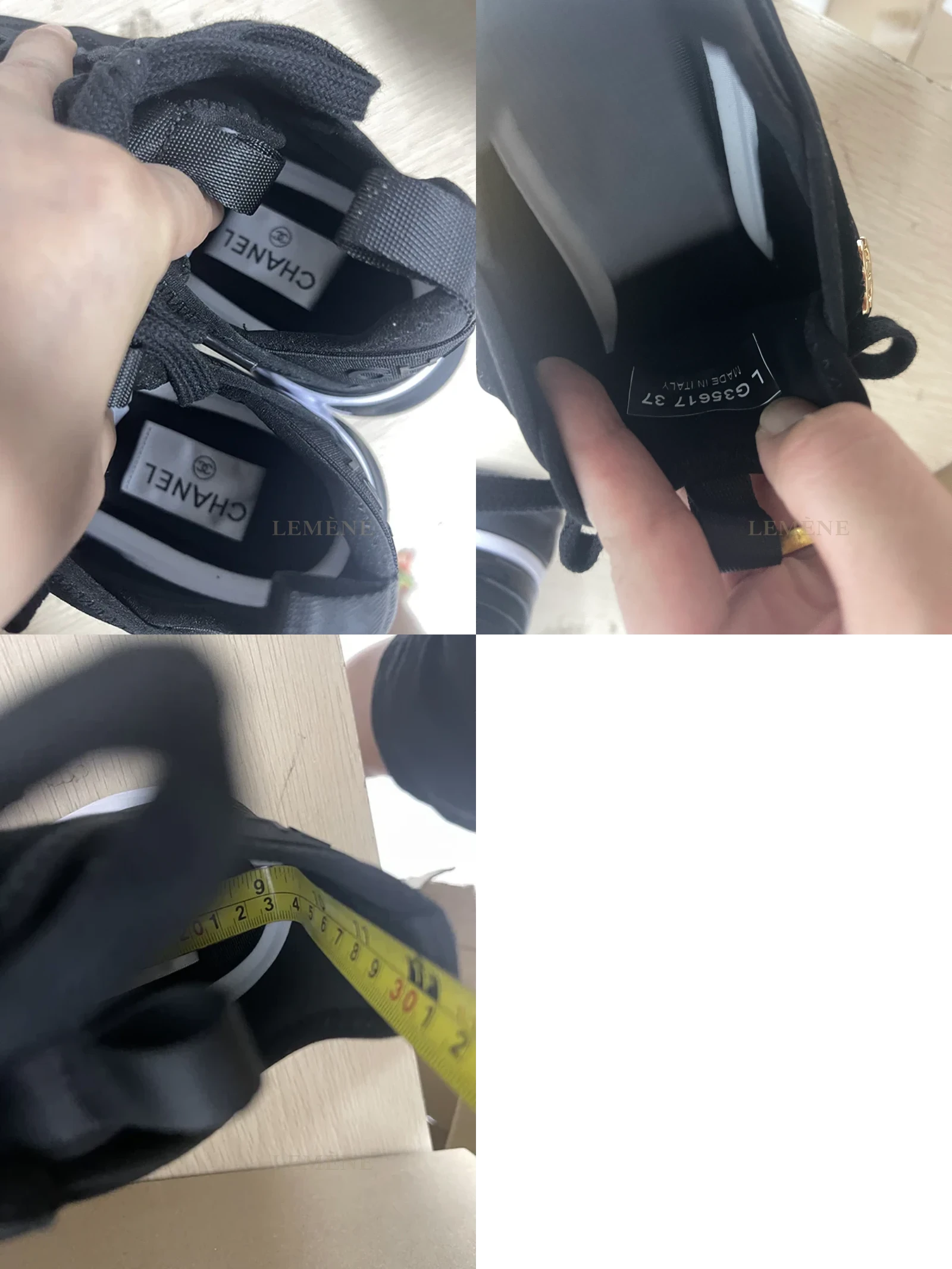 샤넬 믹스드파이버 스니커즈 블랙