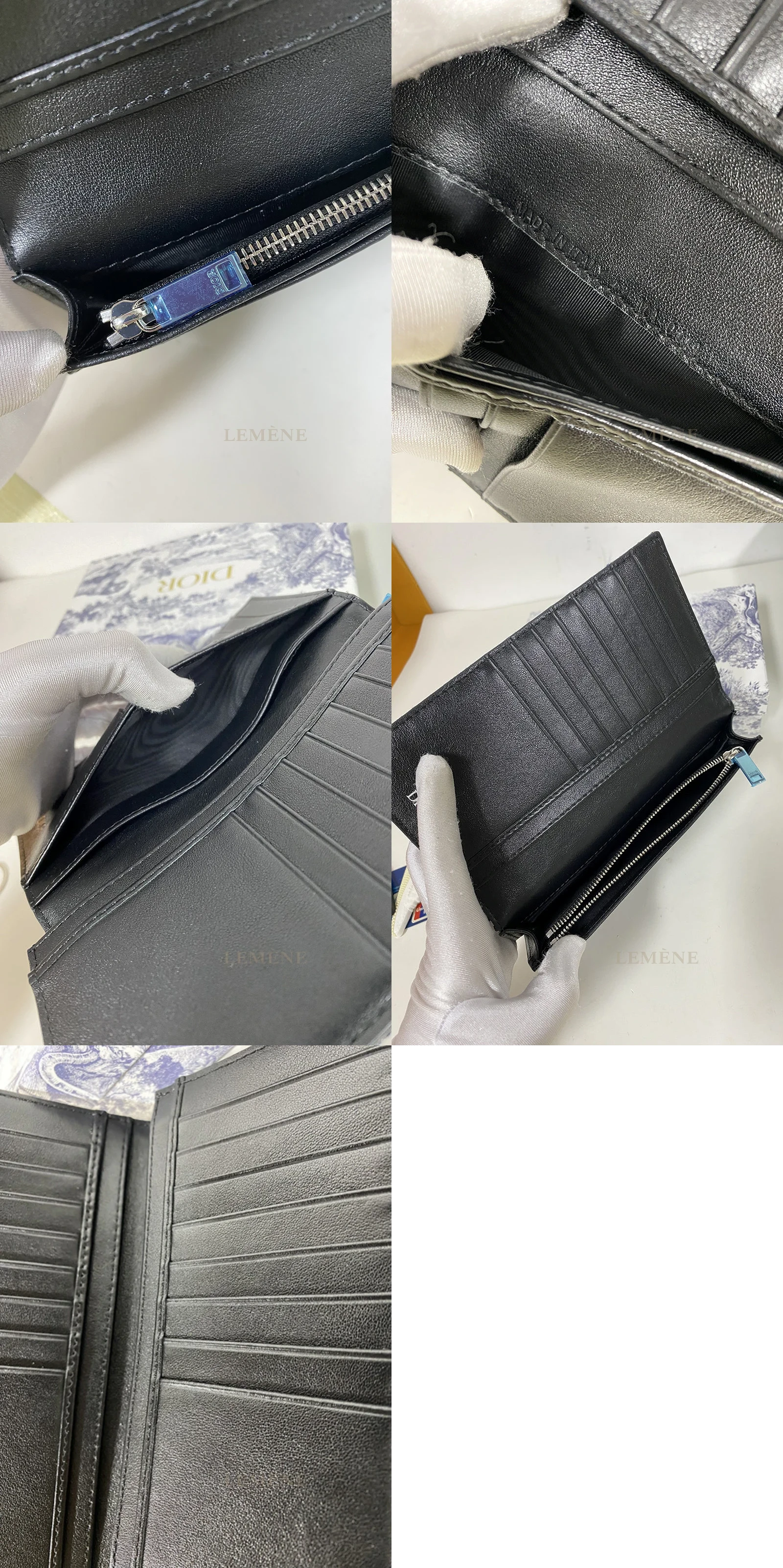 디올 오블리크 버티컬 장지갑