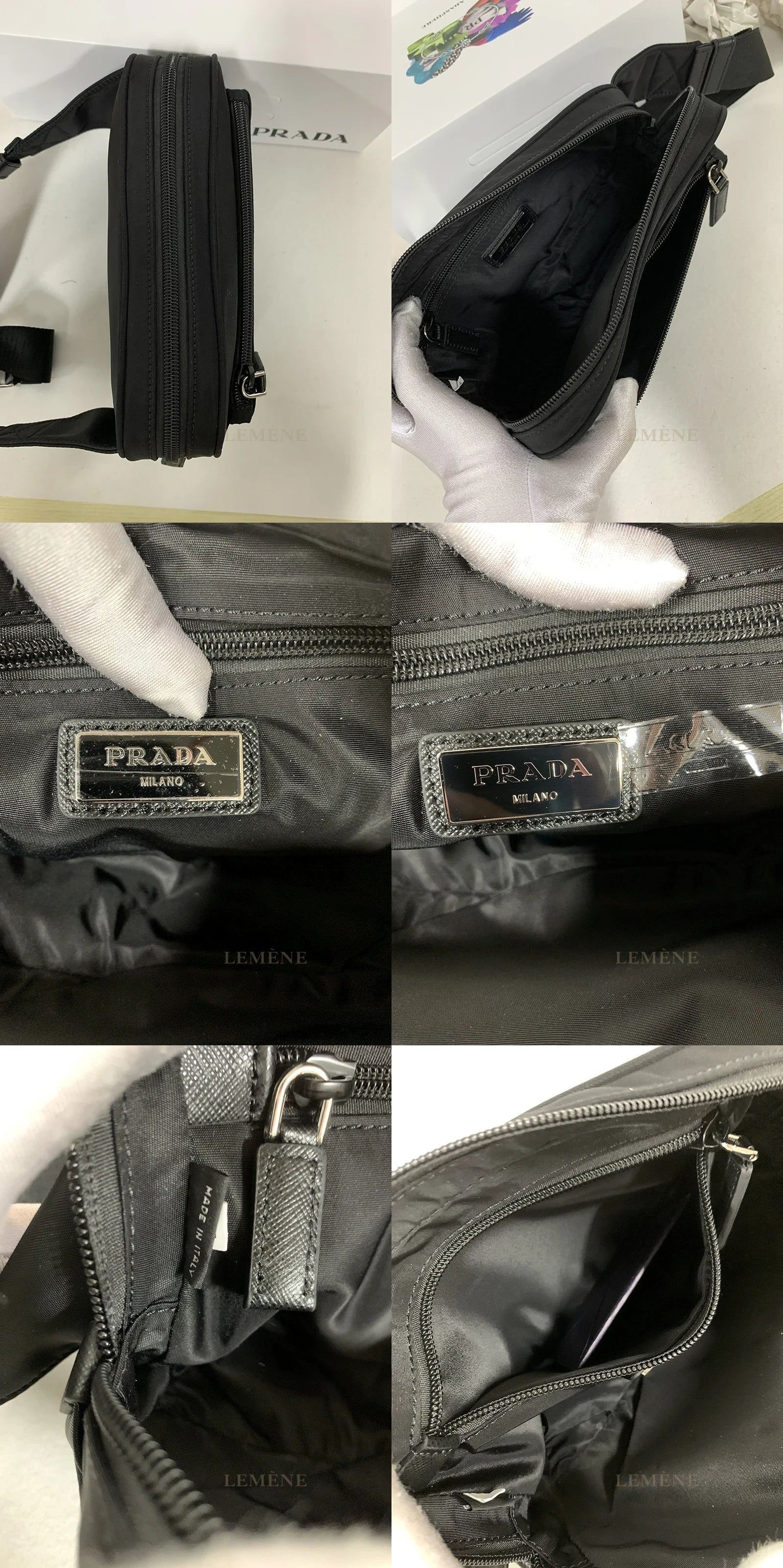프라다 사피아노 벨트백