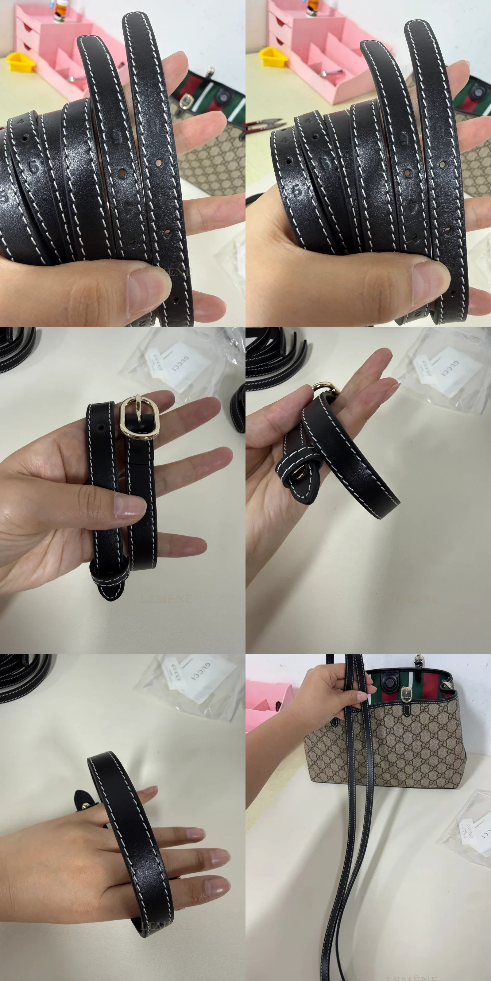 구찌 GG 엠블럼 스몰 토트백
