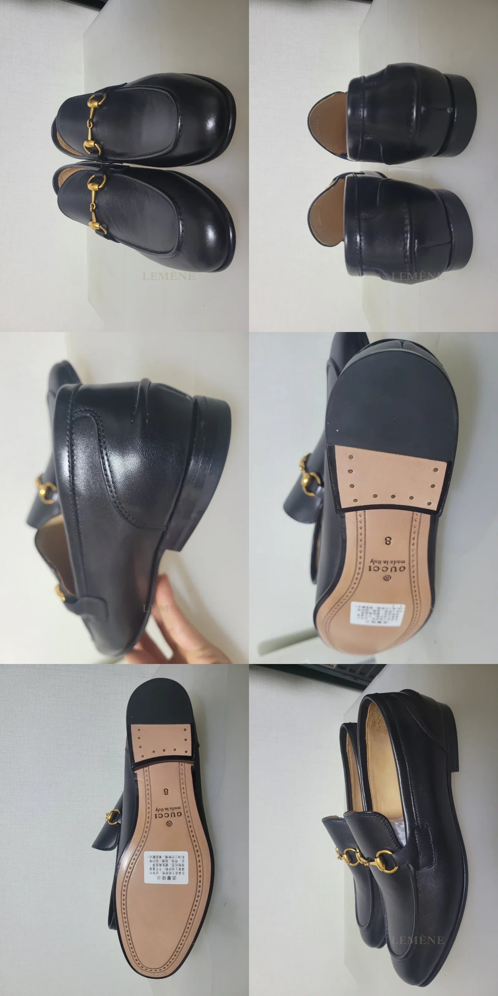 구찌 조르단 레더 로퍼