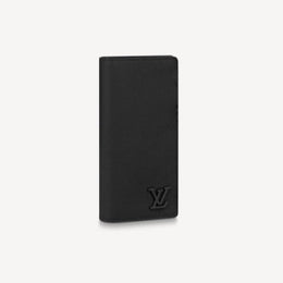 루이비통 LV 에어로그램 브라짜 월릿 장지갑 블랙