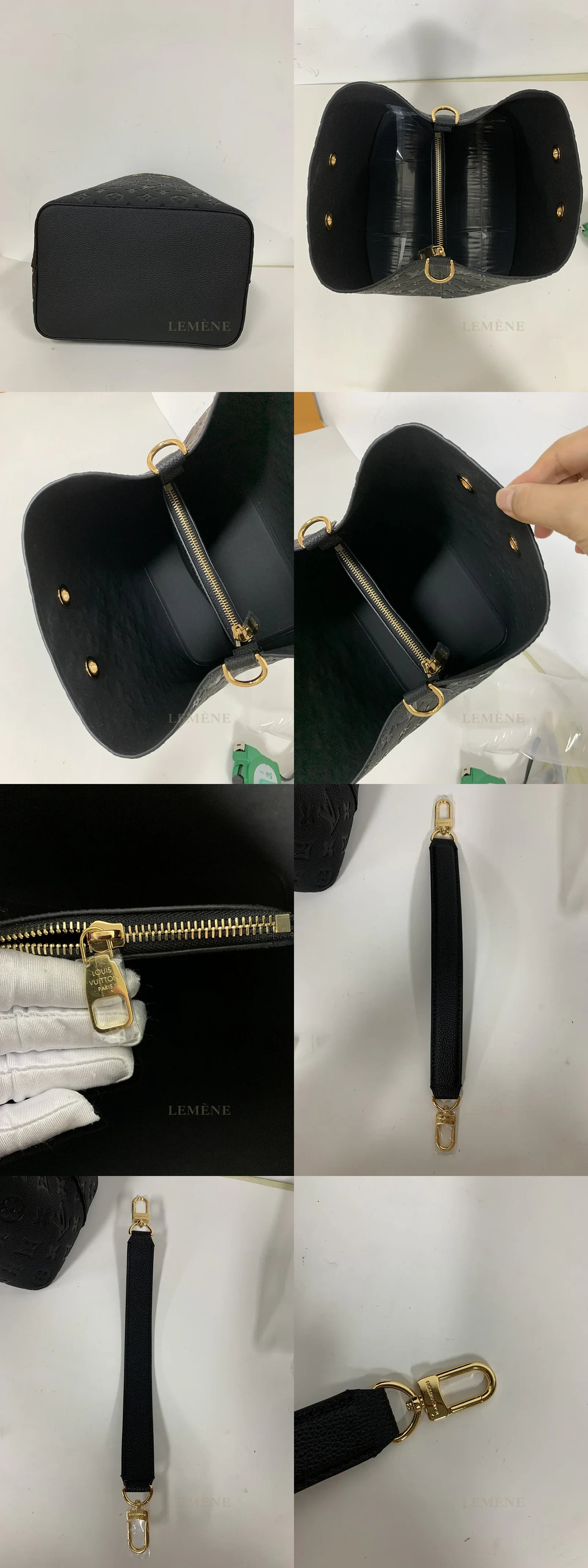 루비이통 네오노에 MM 모노그램 앙프렝뜨 버킷 블랙
