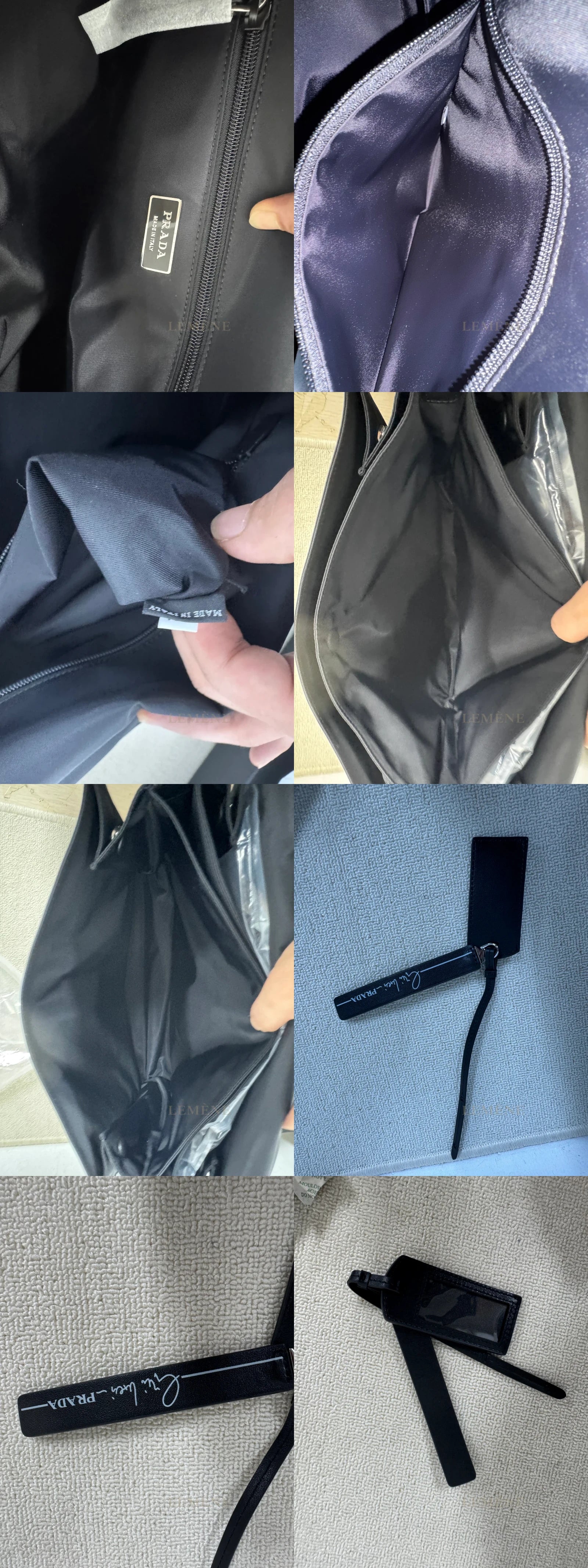 프라다 라지 패딩 리나일론 숄더백