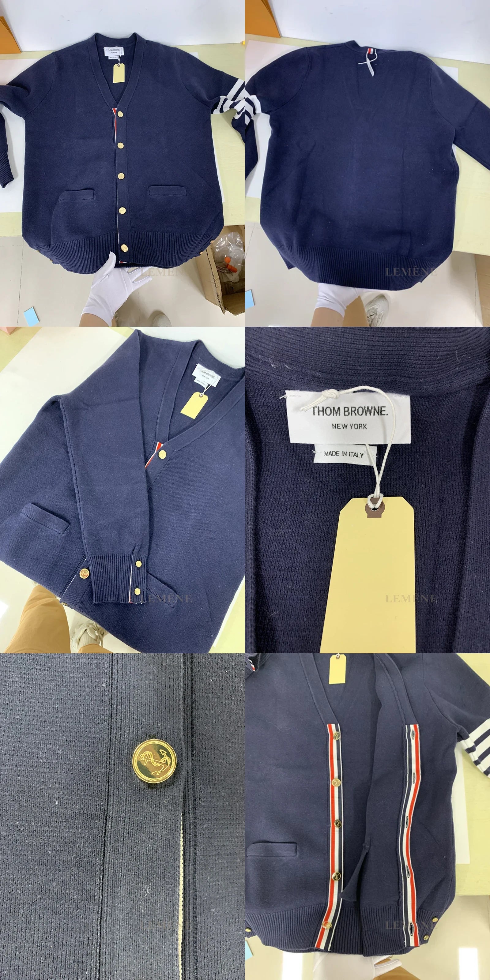 톰브라운 밀라노 스티치 가디건