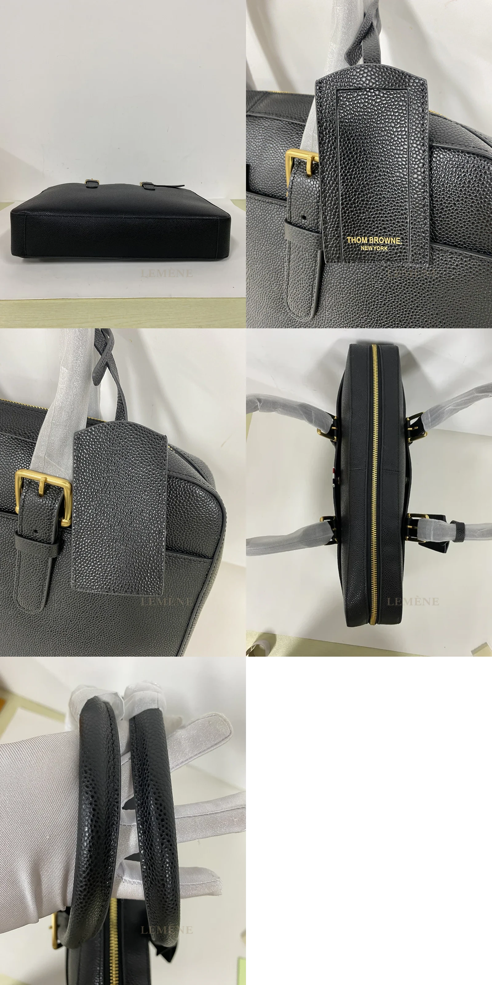 톰브라운 삼선탭 토트백