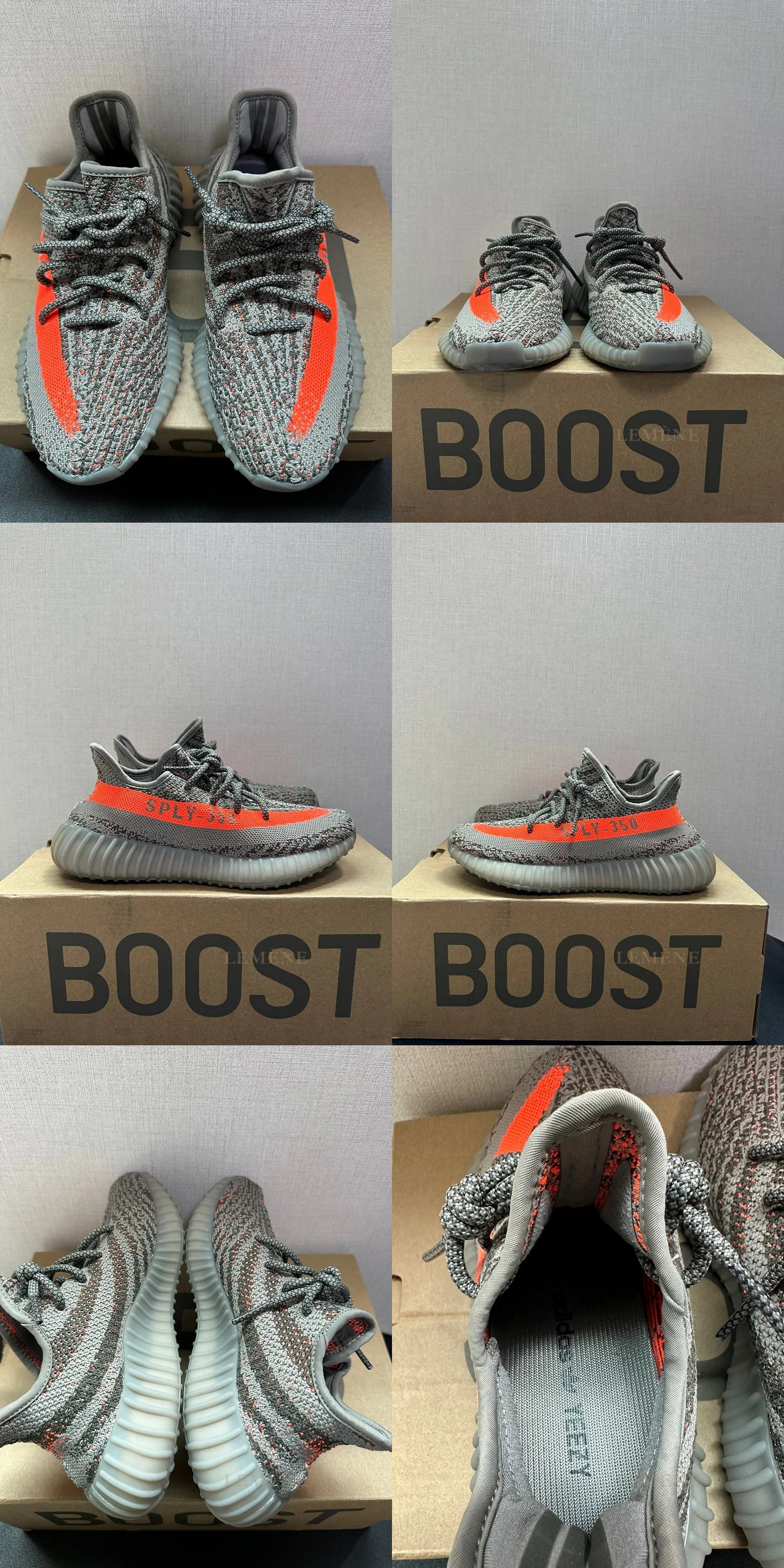 이지부스트 350 v2 og 벨루가 오렌지