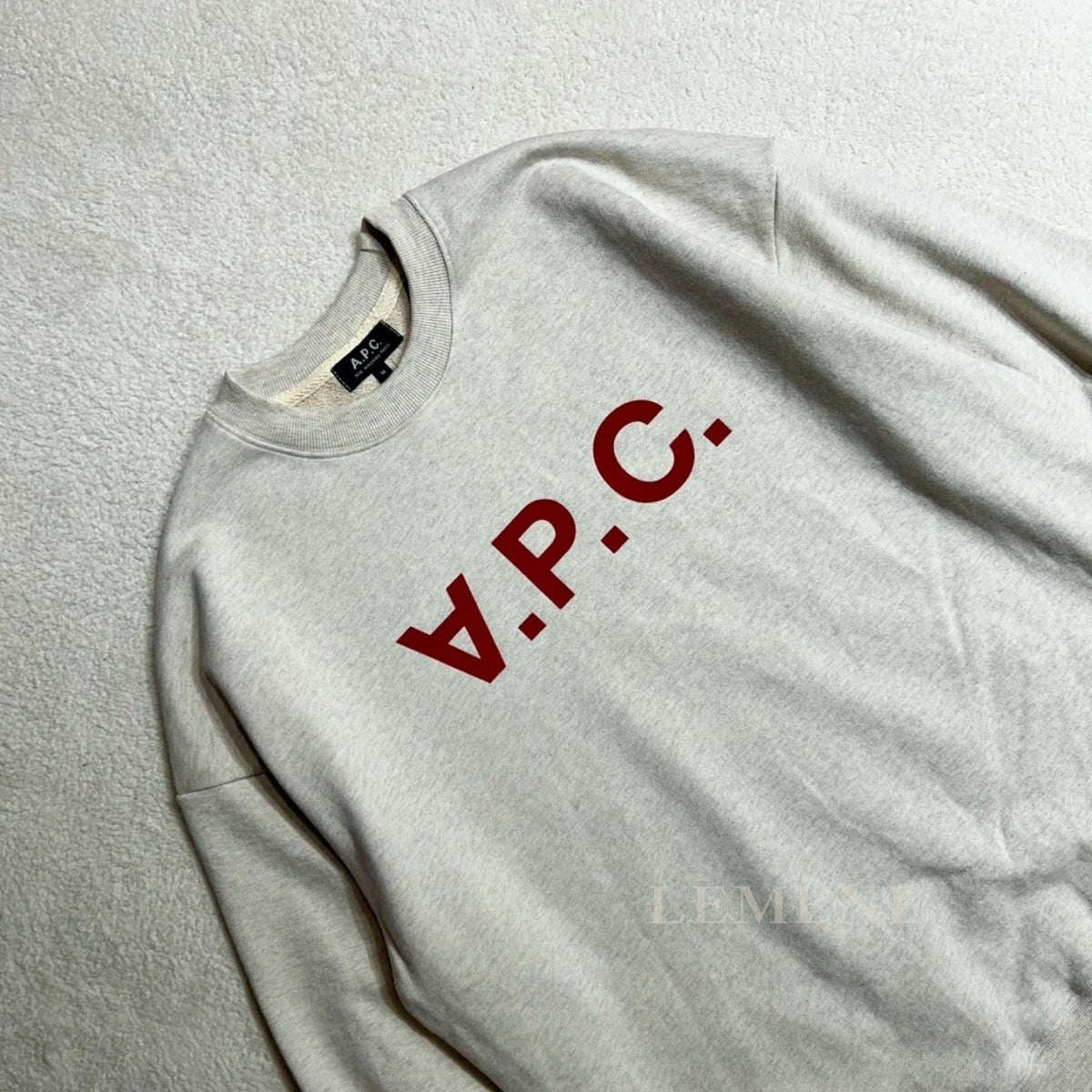아페쎄 스탠다드 그랜드 VPC 맨투맨 COHBN 디테일 이미지