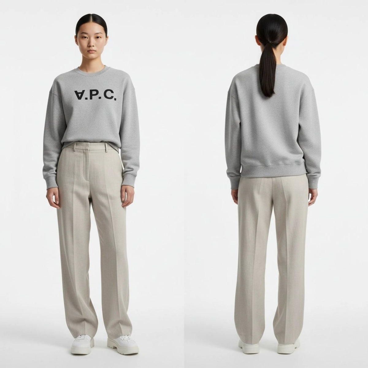 아페쎄 스탠다드 그랜드 VPC 맨투맨 COHBN 착용 이미지