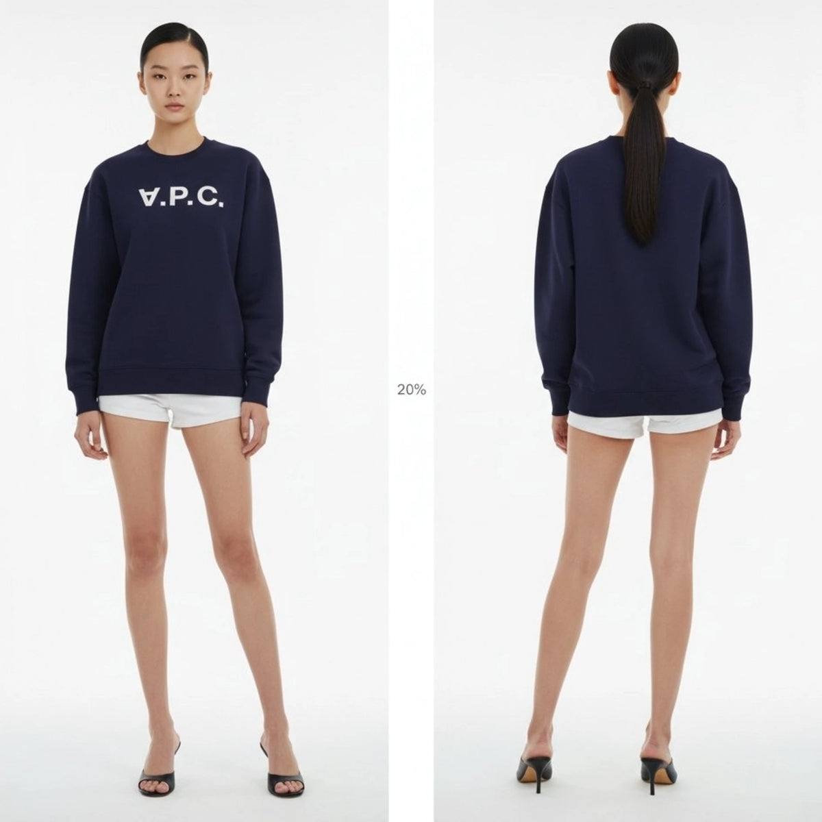 아페쎄 스탠다드 그랜드 VPC 맨투맨 COHBN 착용 이미지