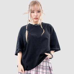 아크네 스튜디오 스티치 백로고 반팔 티셔츠