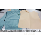 아미 톤온톤 하트 로고 자수 맨투맨 디테일 이미지