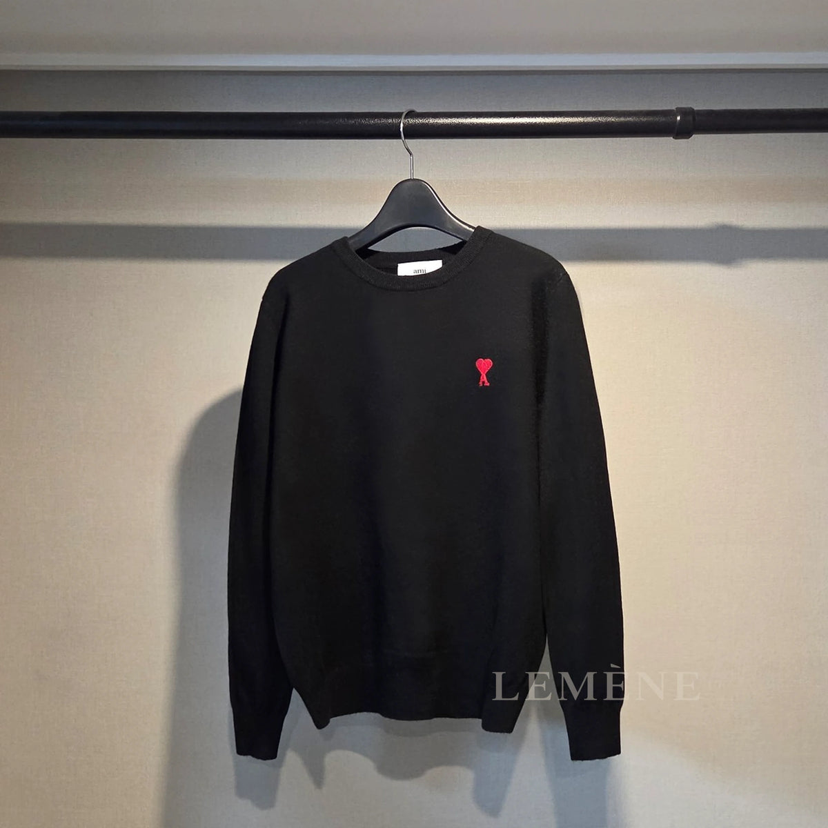 아미 하트 로고 긴팔 니트 A21HK001 디테일 이미지