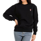 아미 하트 로고 스몰 패치 맨투맨 착용 이미지