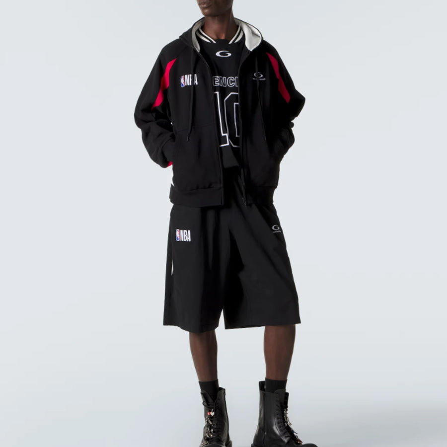 발렌시아가 X NBA 오버사이즈 반팔 티셔츠