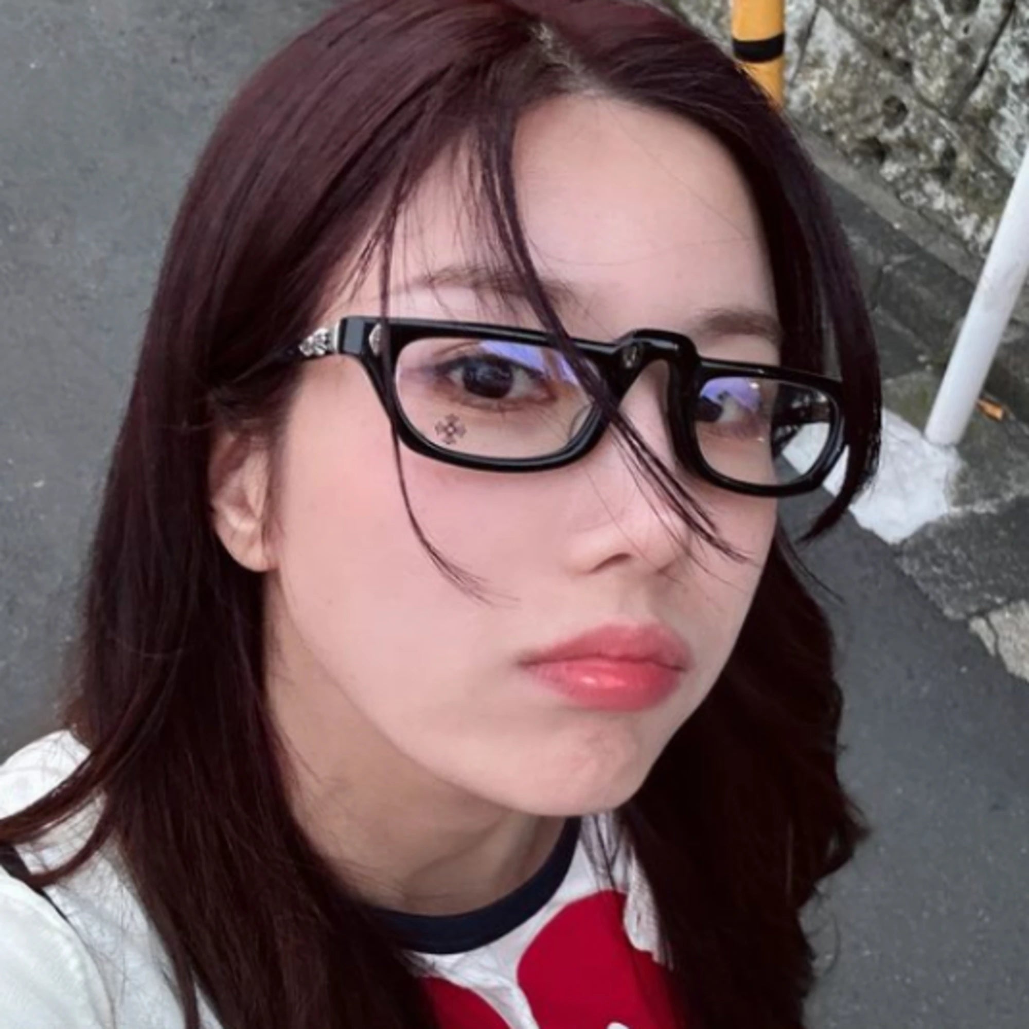 셀린느 하트 트리옹프 반팔 티셔츠 착용 이미지
