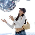 셀린느 로고 베이스볼캡 착용 이미지